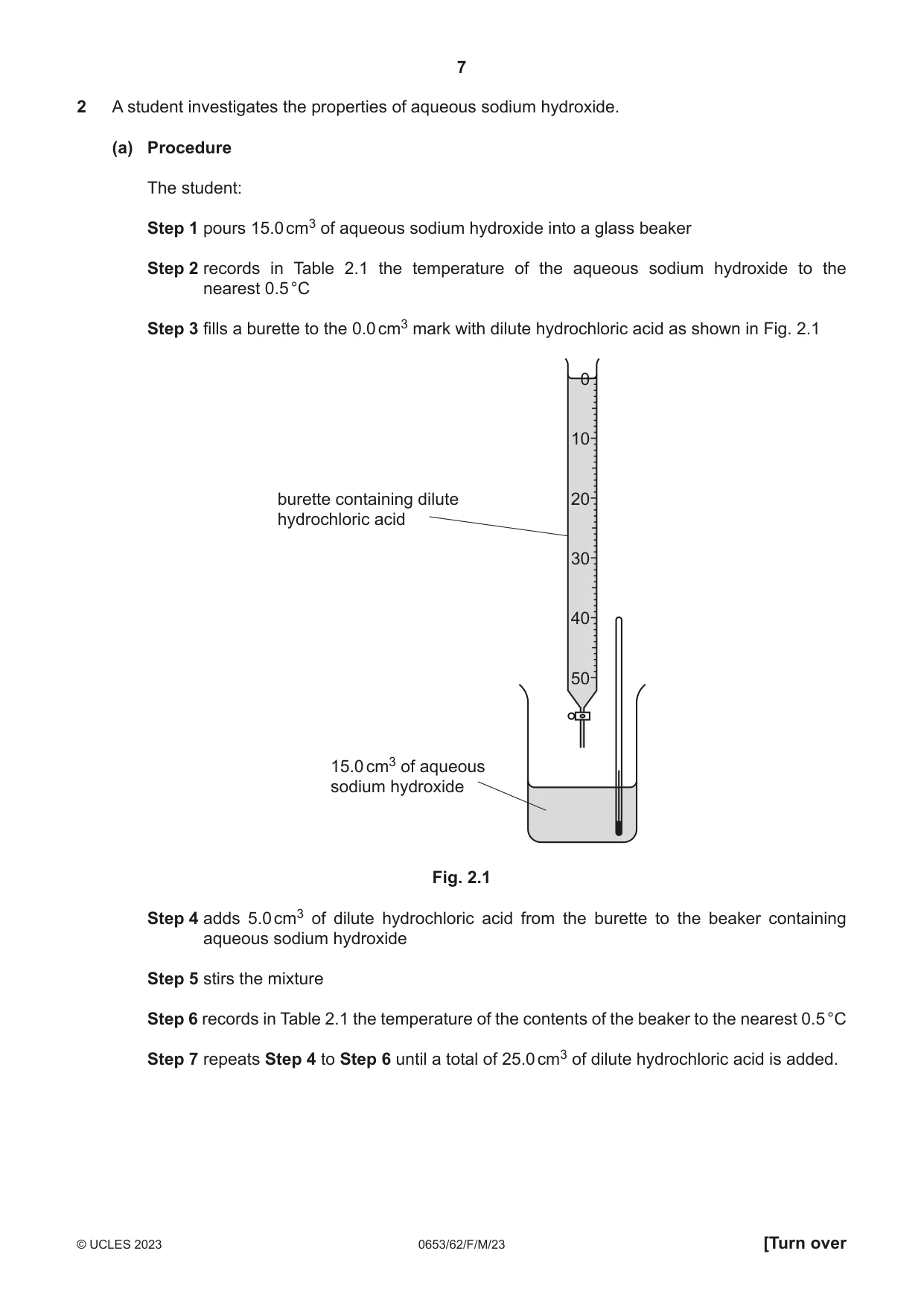 Cambridge IGCSE Science - Combined 0653 2023 Feb/March Paper 6 · Variant 2 question paper, page 7 of 16
