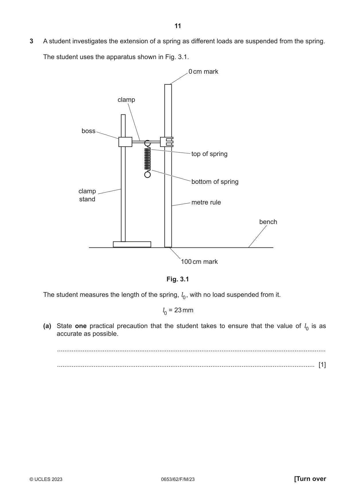 Cambridge IGCSE Science - Combined 0653 2023 Feb/March Paper 6 · Variant 2 question paper, page 11 of 16