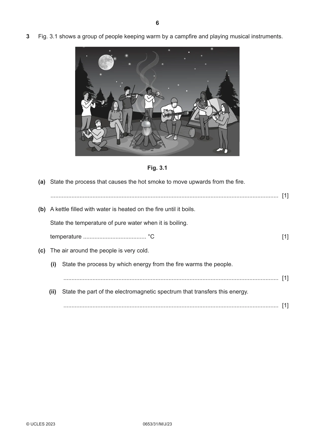 Cambridge IGCSE Science - Combined 0653 2023 May/June Paper 3 · Variant 1 question paper, page 6 of 20