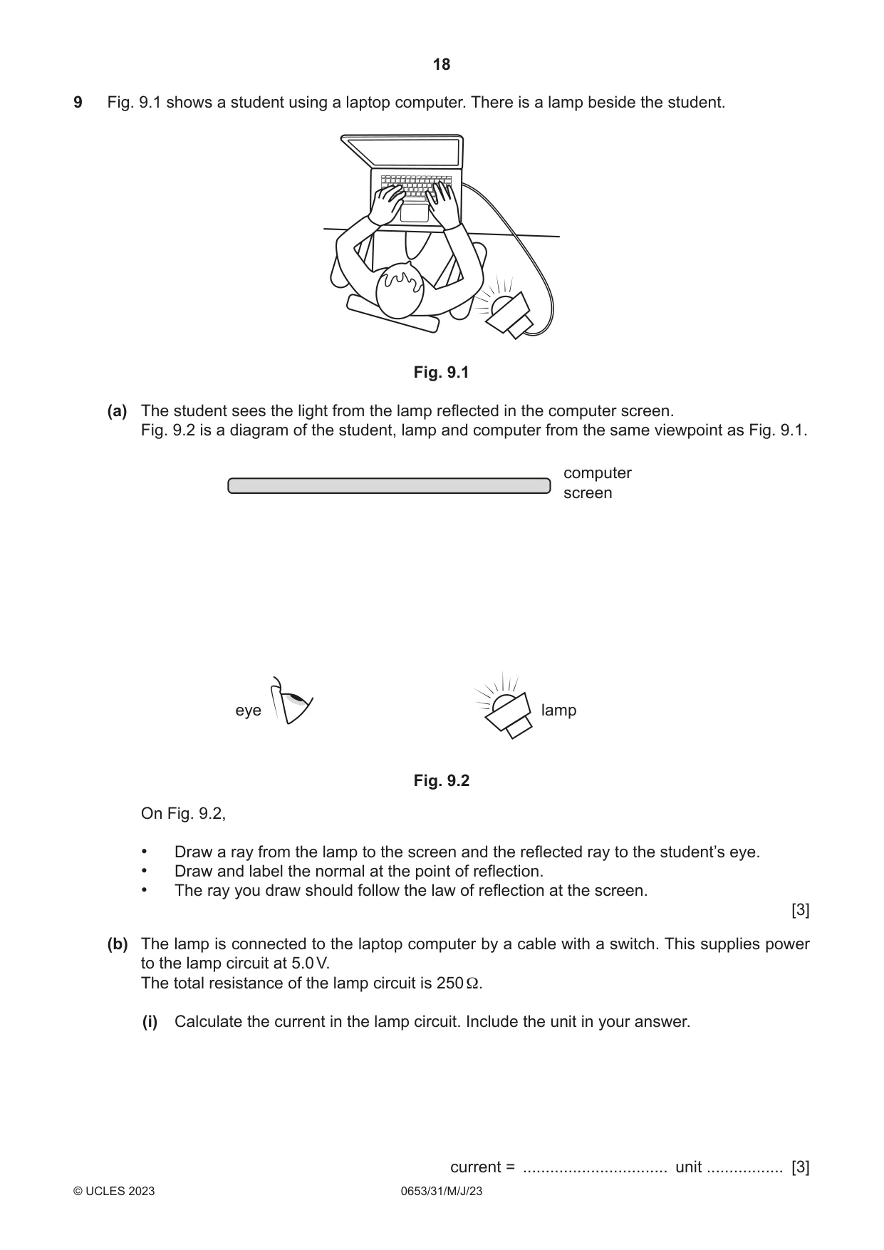Cambridge IGCSE Science - Combined 0653 2023 May/June Paper 3 · Variant 1 question paper, page 18 of 20