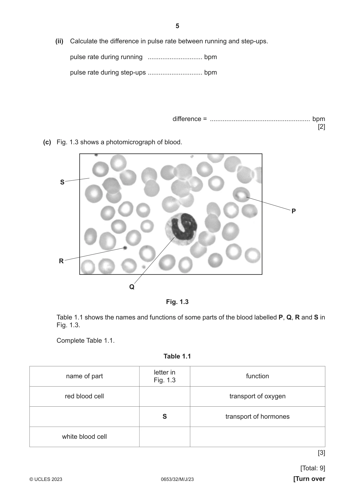 Cambridge IGCSE Science - Combined 0653 2023 May/June Paper 3 · Variant 2 question paper, page 5 of 24