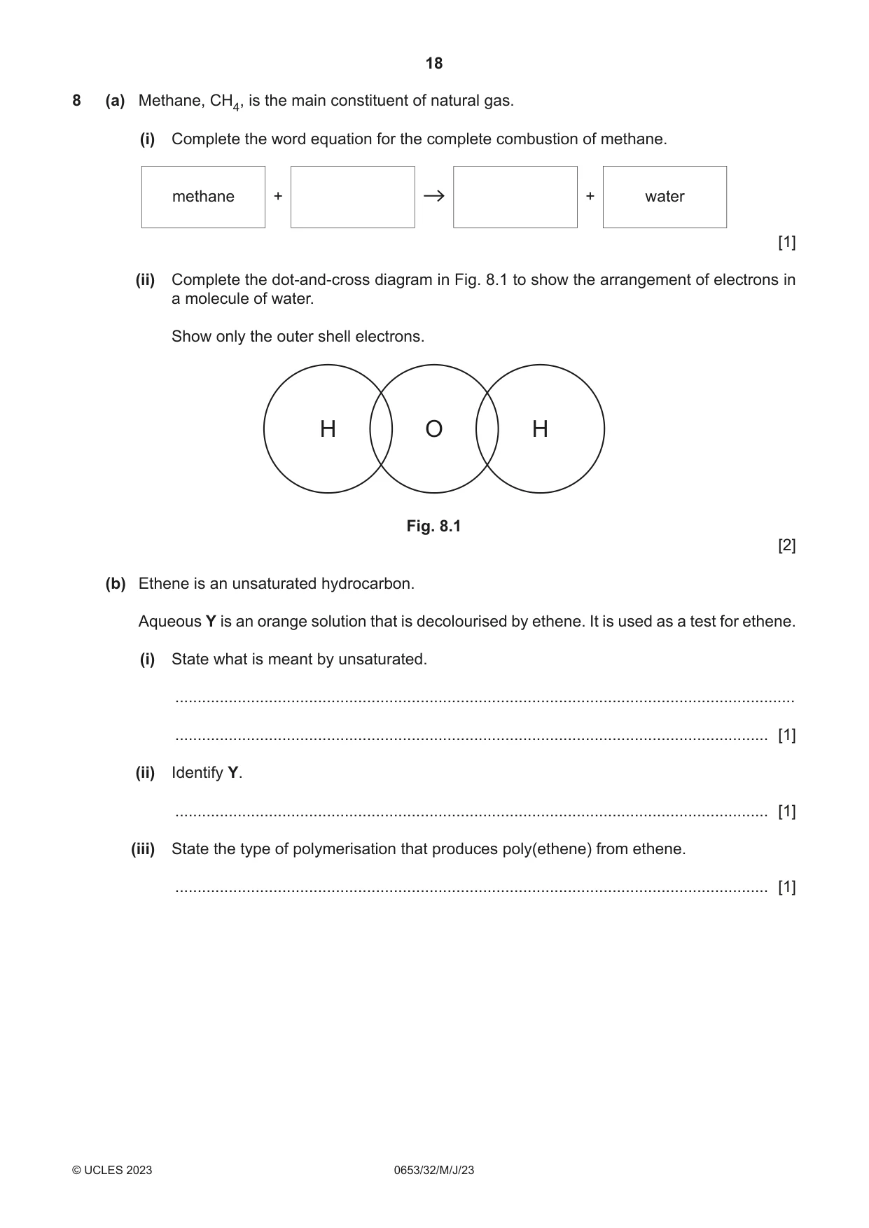 Cambridge IGCSE Science - Combined 0653 2023 May/June Paper 3 · Variant 2 question paper, page 18 of 24