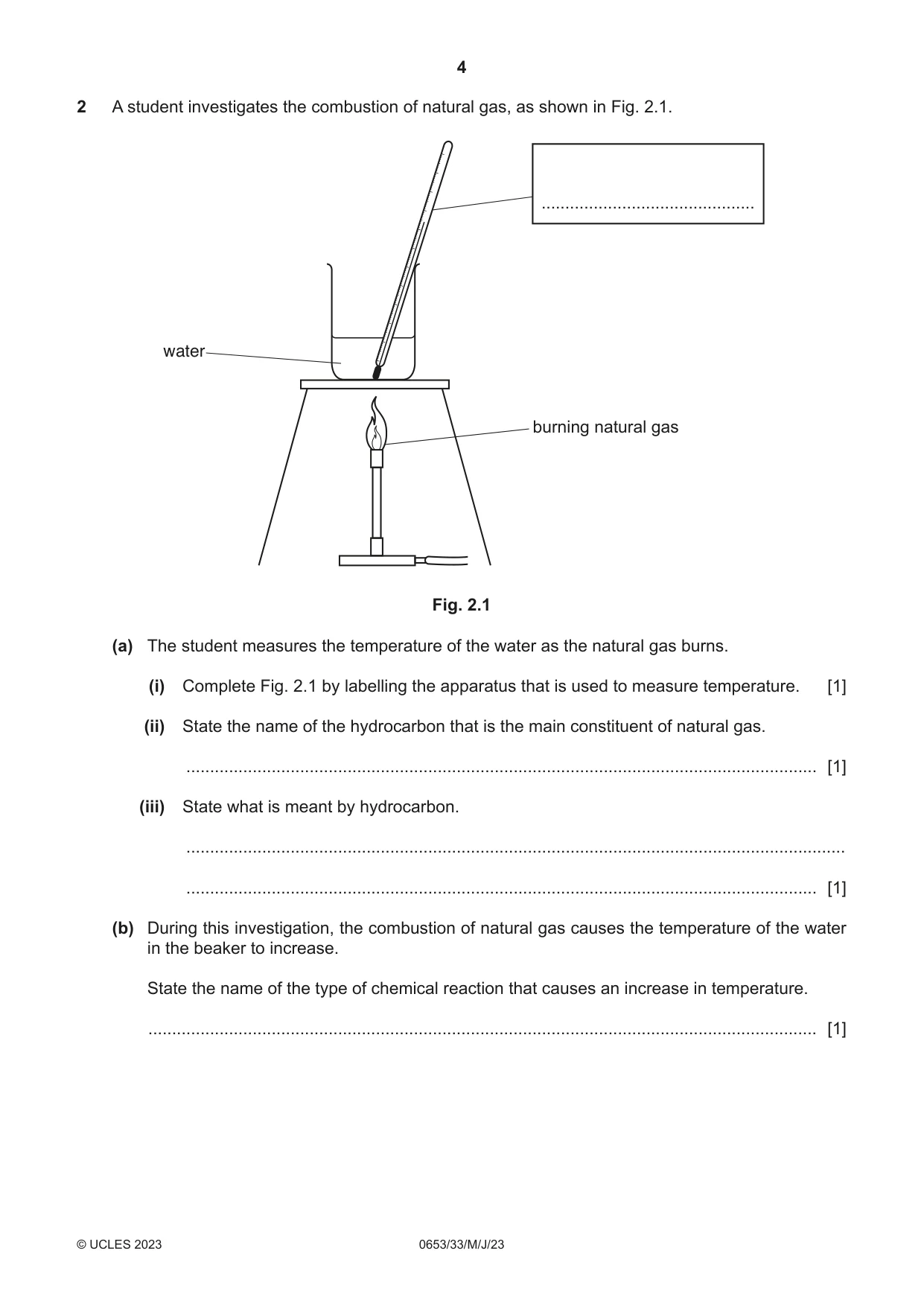Cambridge IGCSE Science - Combined 0653 2023 May/June Paper 3 · Variant 3 question paper, page 4 of 20
