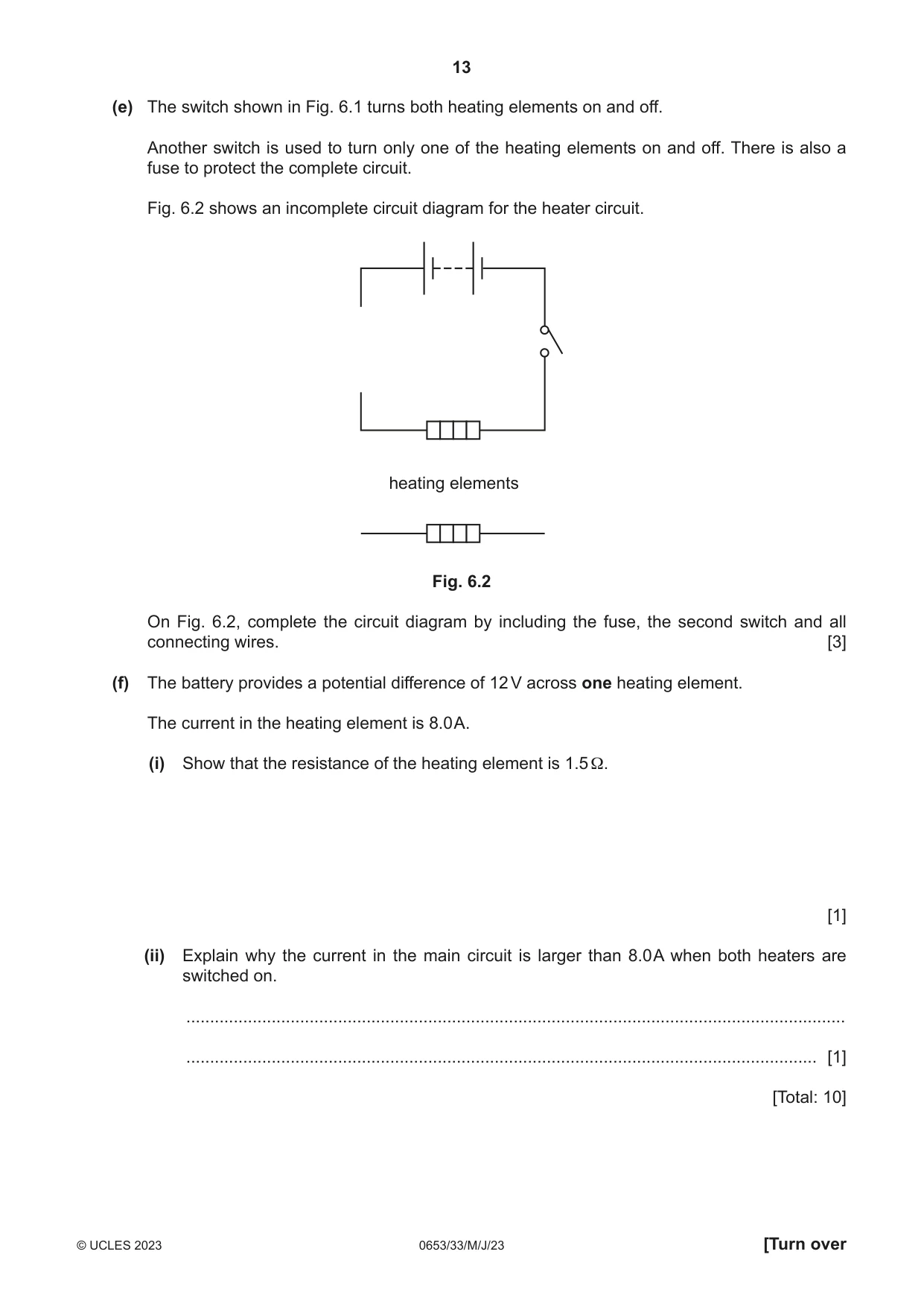 Cambridge IGCSE Science - Combined 0653 2023 May/June Paper 3 · Variant 3 question paper, page 13 of 20