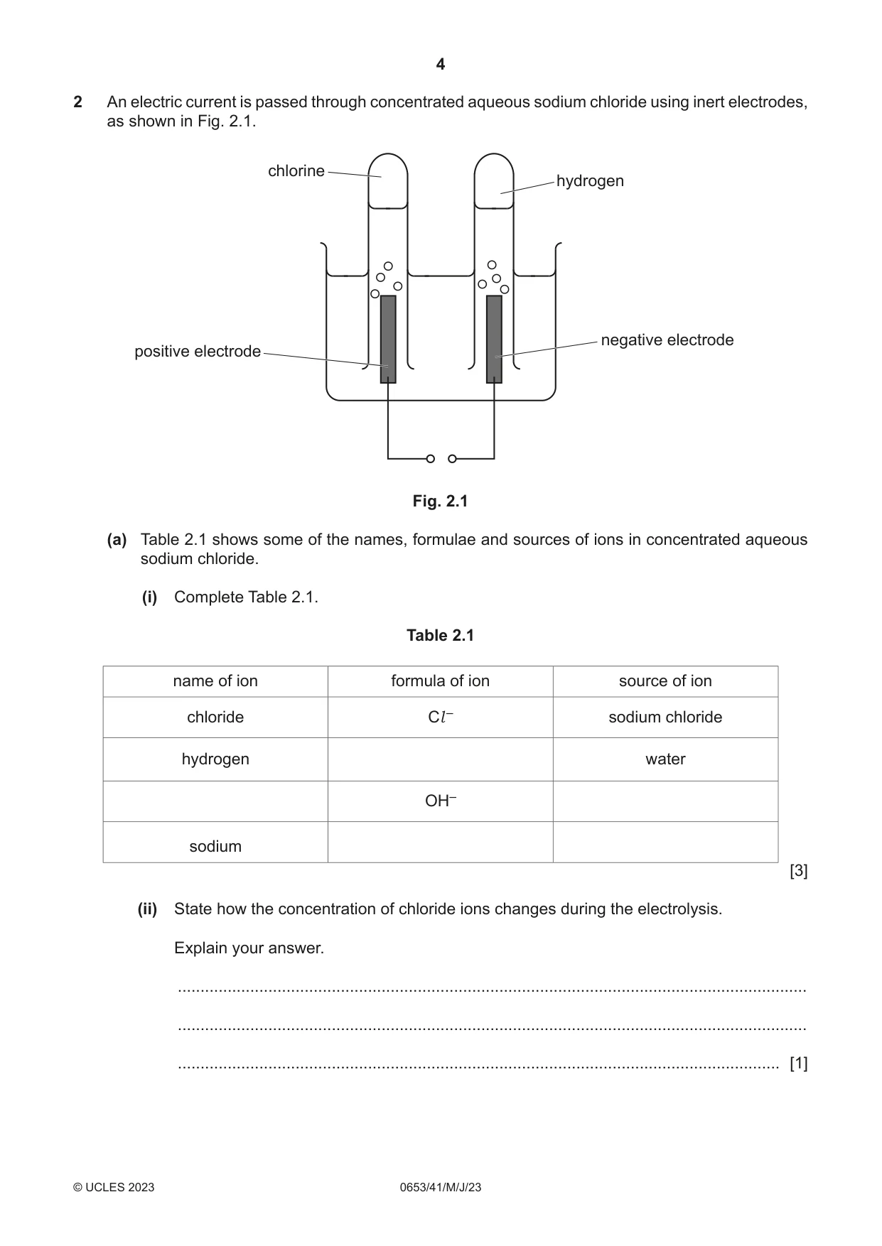 Cambridge IGCSE Science - Combined 0653 2023 May/June Paper 4 · Variant 1 question paper, page 4 of 24