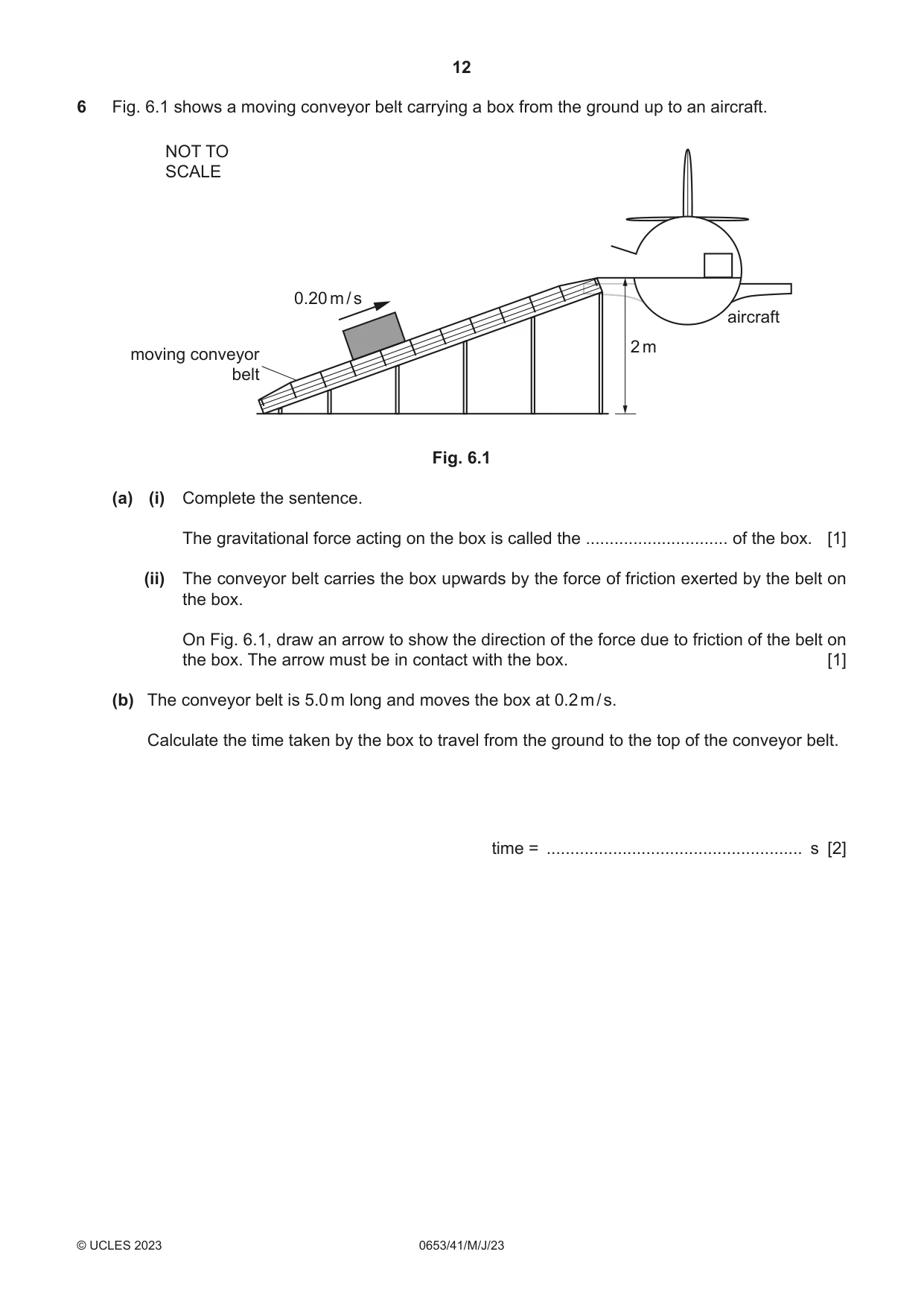 Cambridge IGCSE Science - Combined 0653 2023 May/June Paper 4 · Variant 1 question paper, page 12 of 24
