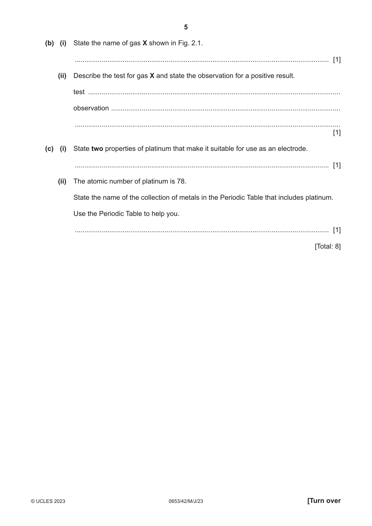 Cambridge IGCSE Science - Combined 0653 2023 May/June Paper 4 · Variant 2 question paper, page 5 of 24