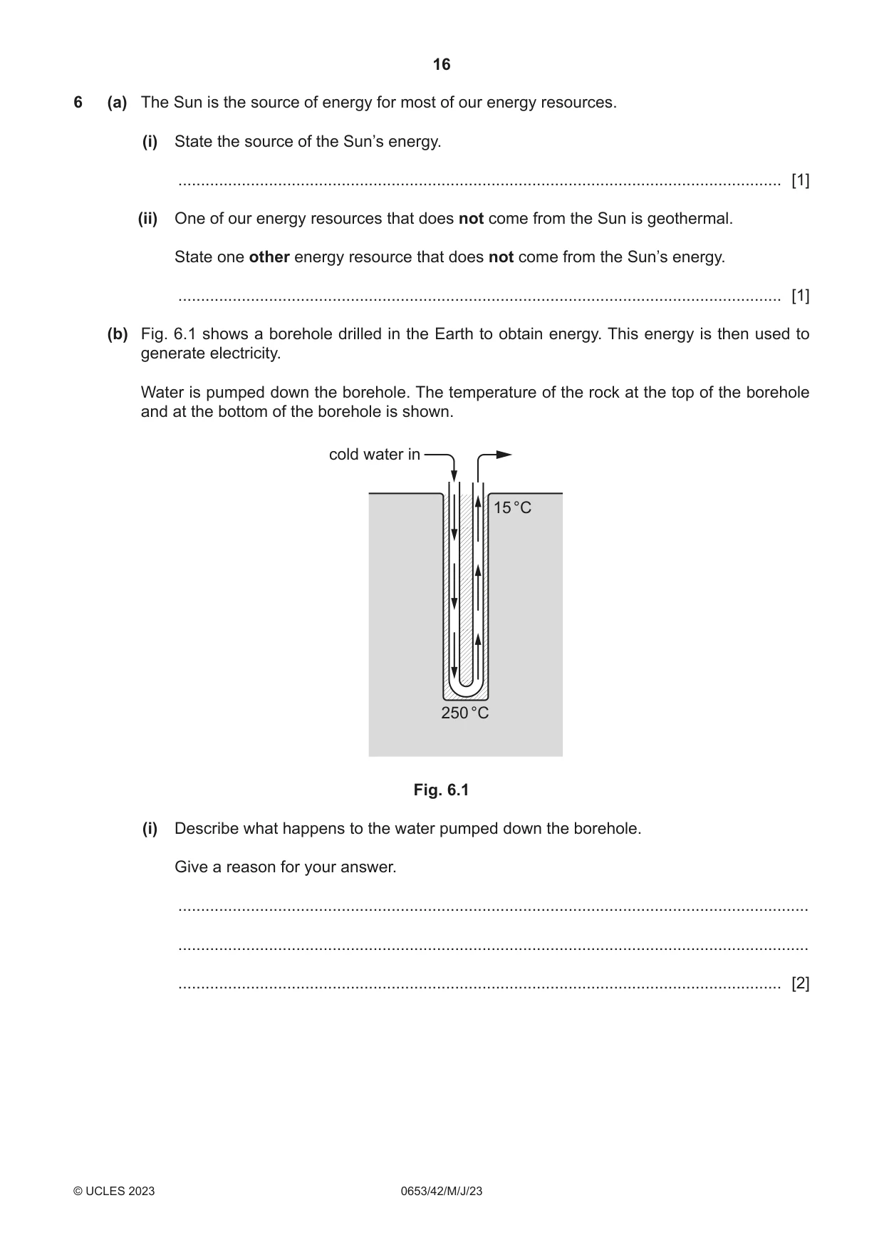 Cambridge IGCSE Science - Combined 0653 2023 May/June Paper 4 · Variant 2 question paper, page 16 of 24