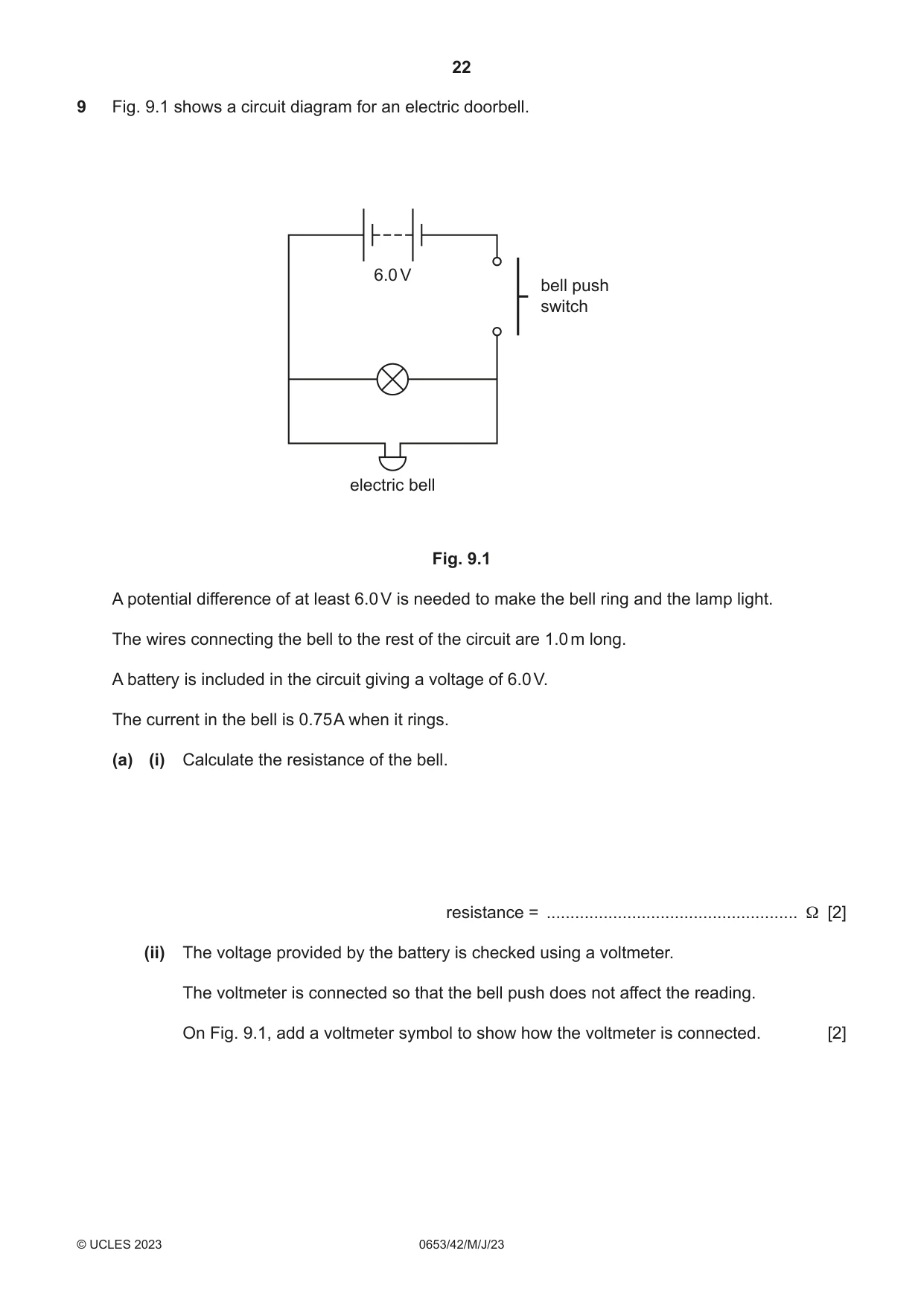 Cambridge IGCSE Science - Combined 0653 2023 May/June Paper 4 · Variant 2 question paper, page 22 of 24