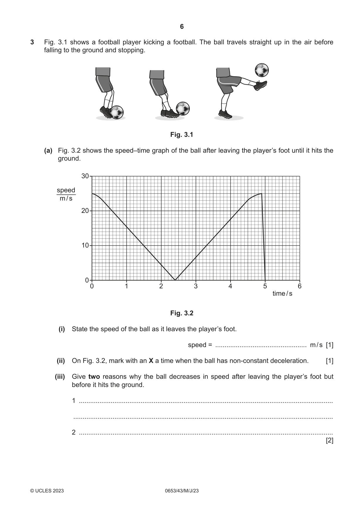 Cambridge IGCSE Science - Combined 0653 2023 May/June Paper 4 · Variant 3 question paper, page 6 of 20