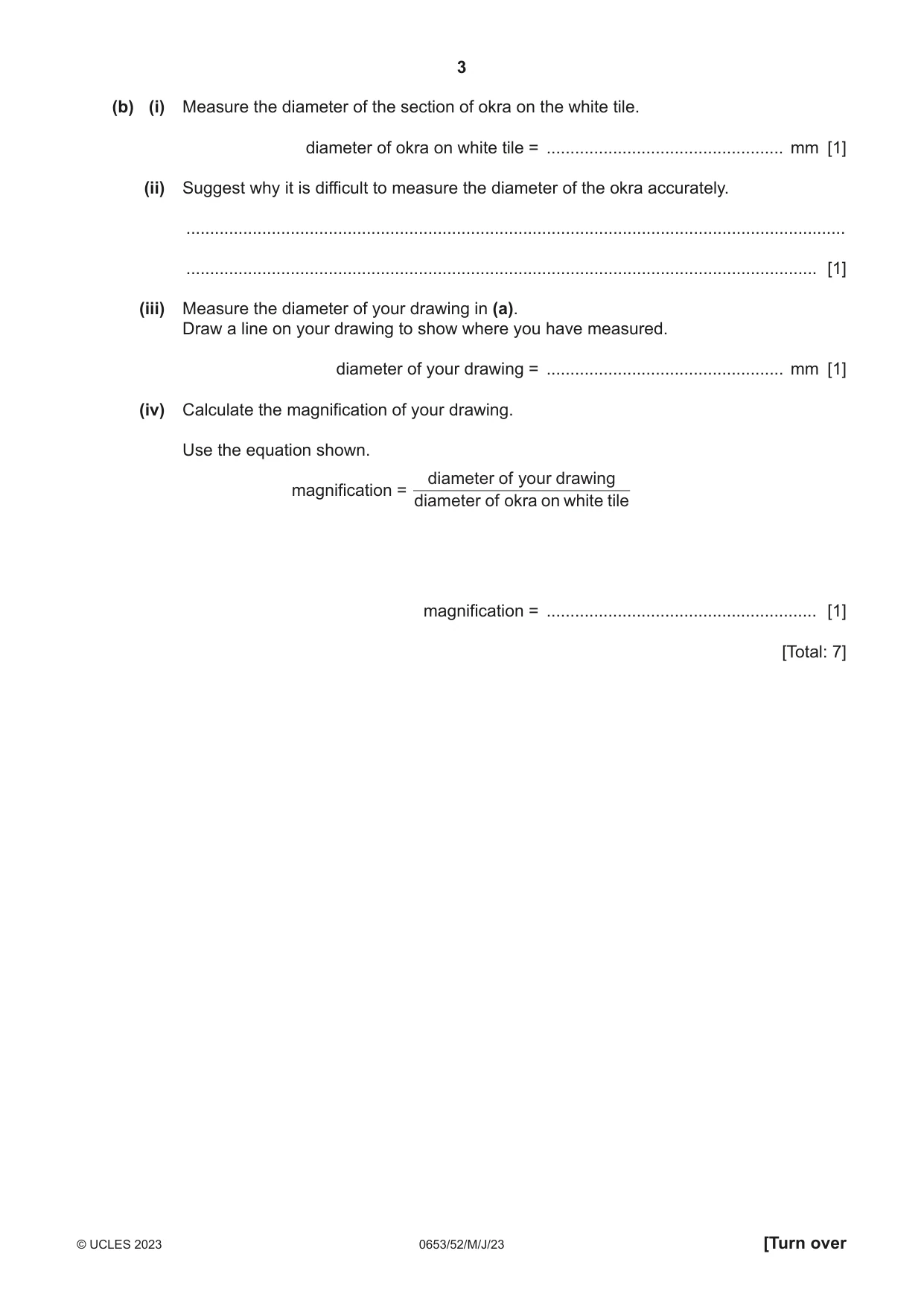 Cambridge IGCSE Science - Combined 0653 2023 May/June Paper 5 · Variant 2 question paper, page 3 of 12