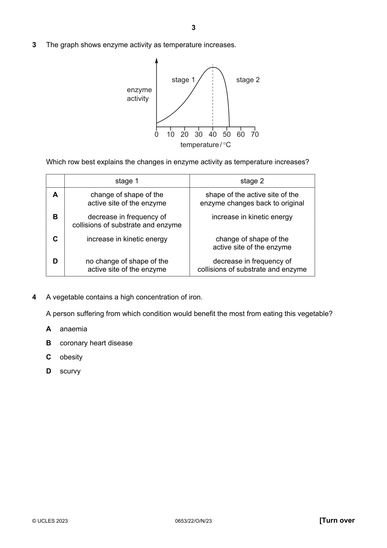 Cambridge IGCSE Science - Combined 0653 2023 Oct/Nov Paper 2 · Variant 2 question paper, page 3 of 16
