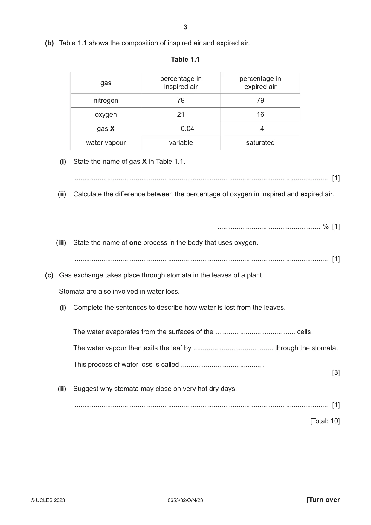 Cambridge IGCSE Science - Combined 0653 2023 Oct/Nov Paper 3 · Variant 2 question paper, page 3 of 24