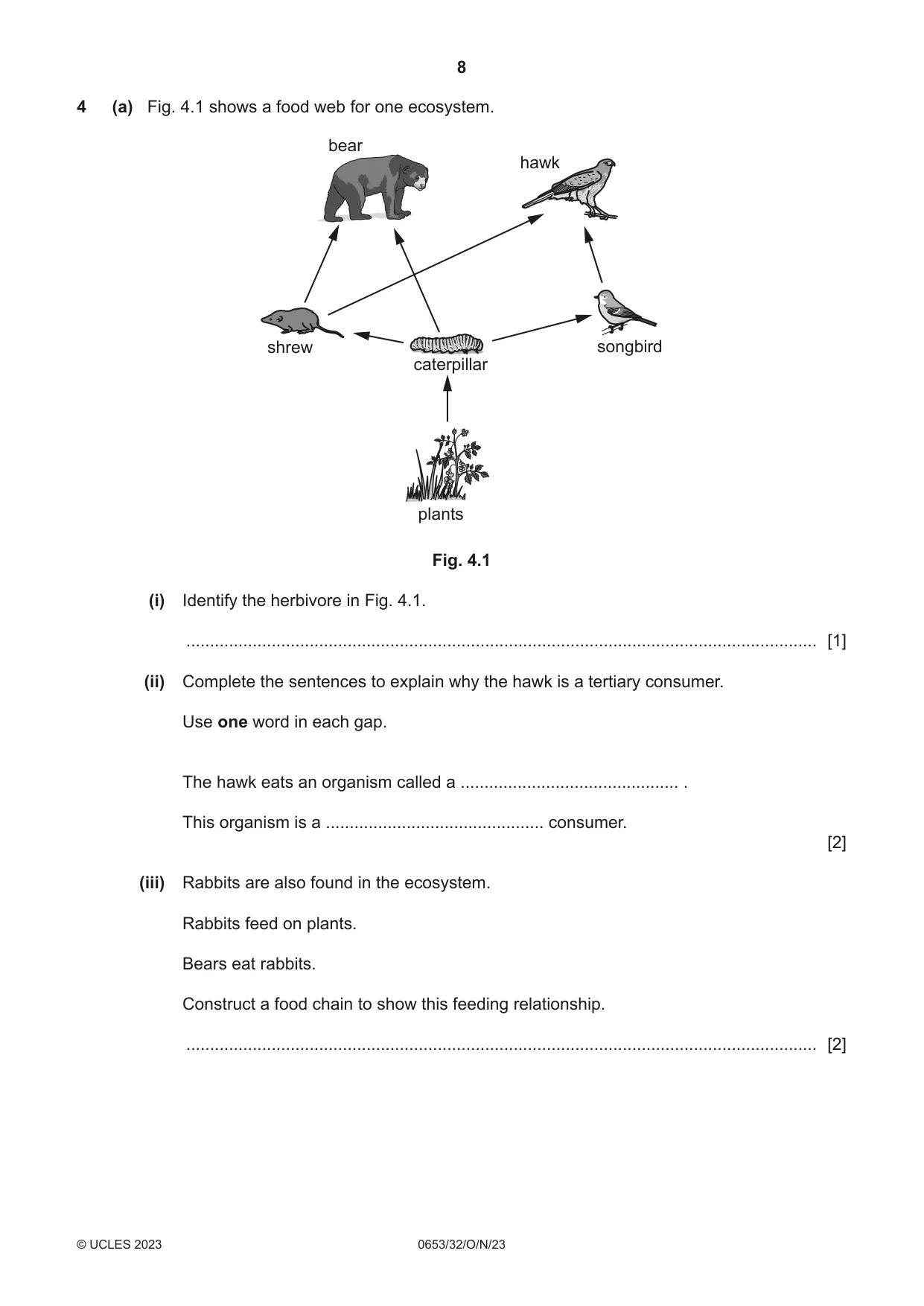 Cambridge IGCSE Science - Combined 0653 2023 Oct/Nov Paper 3 · Variant 2 question paper, page 8 of 24