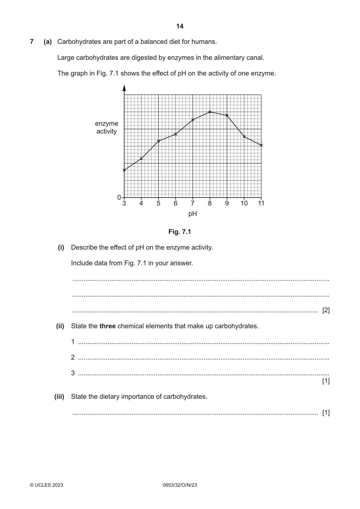 Cambridge IGCSE Science - Combined 0653 2023 Oct/Nov Paper 3 · Variant 2 question paper, page 14 of 24