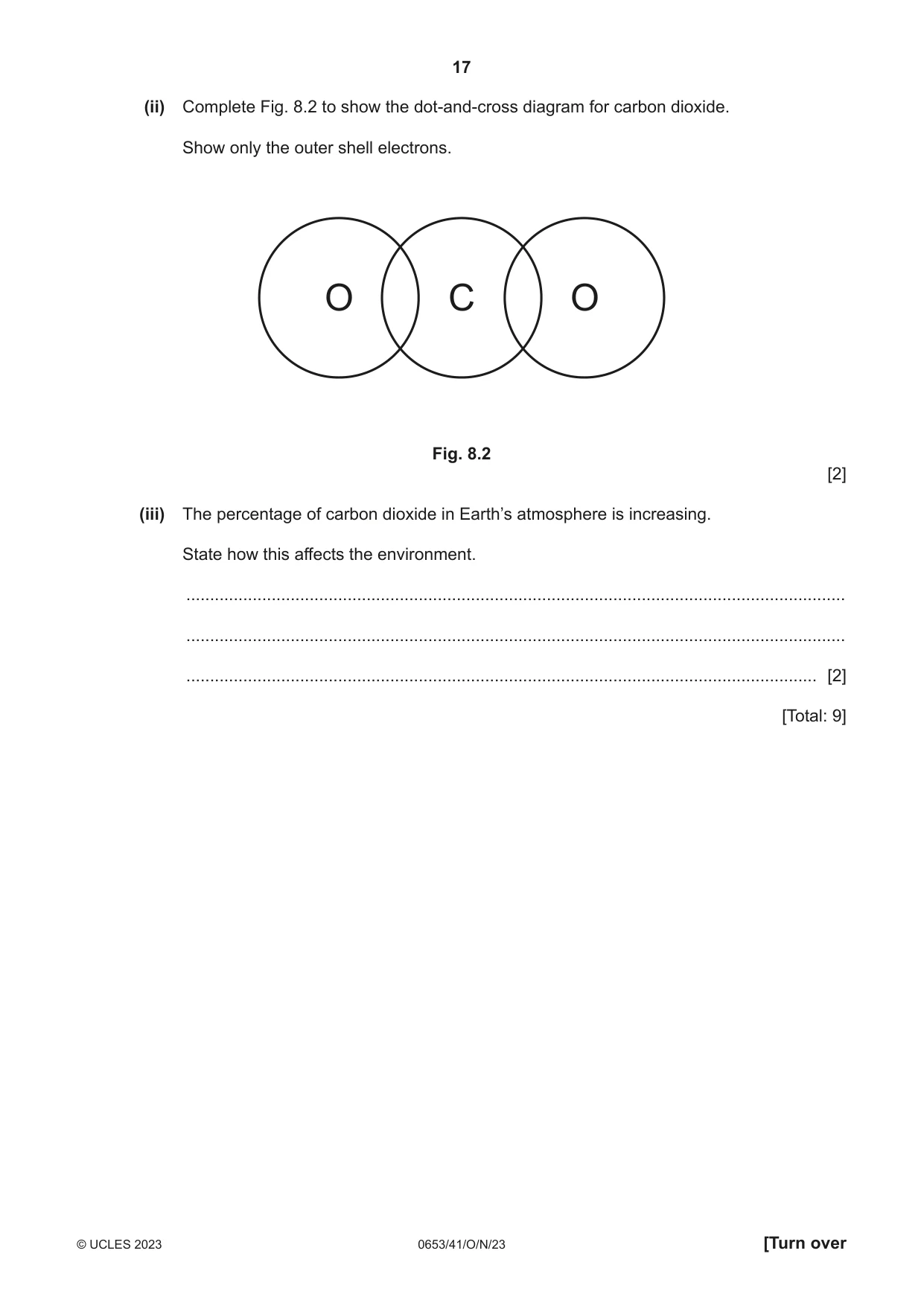 Cambridge IGCSE Science - Combined 0653 2023 Oct/Nov Paper 4 · Variant 1 question paper, page 17 of 20