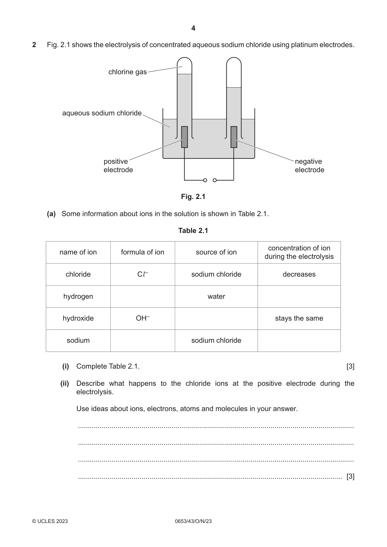 Cambridge IGCSE Science - Combined 0653 2023 Oct/Nov Paper 4 · Variant 3 question paper, page 4 of 24
