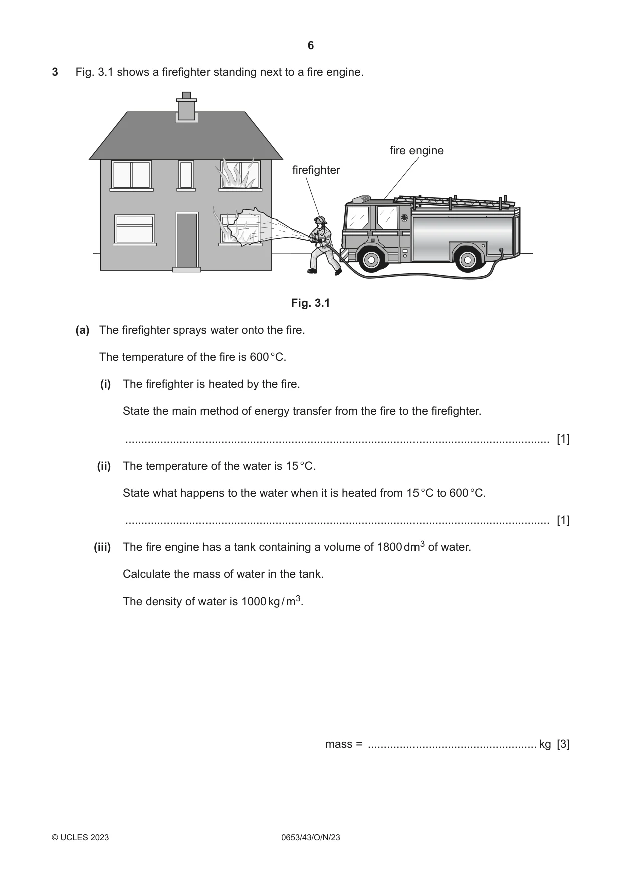 Cambridge IGCSE Science - Combined 0653 2023 Oct/Nov Paper 4 · Variant 3 question paper, page 6 of 24