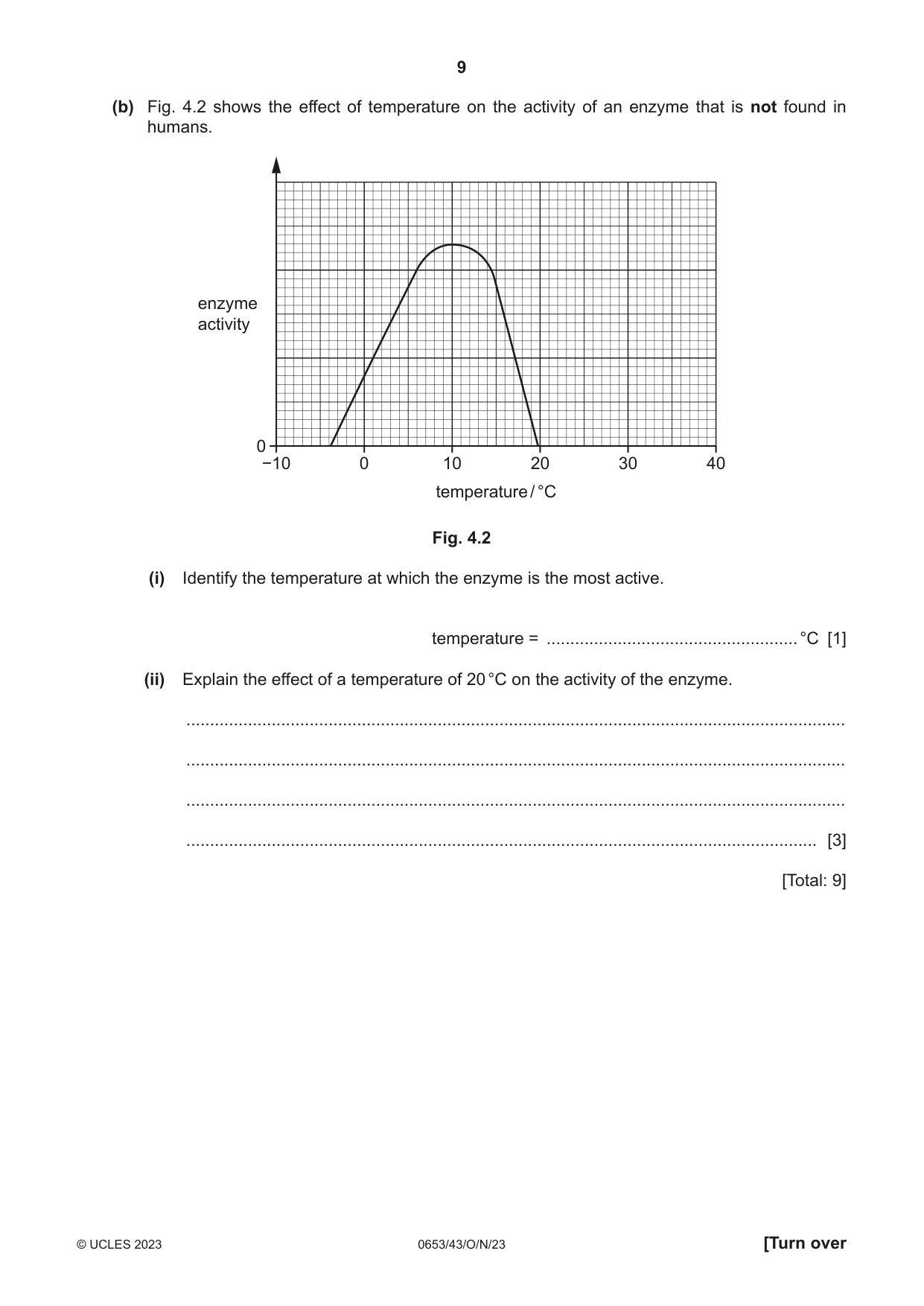 Cambridge IGCSE Science - Combined 0653 2023 Oct/Nov Paper 4 · Variant 3 question paper, page 9 of 24