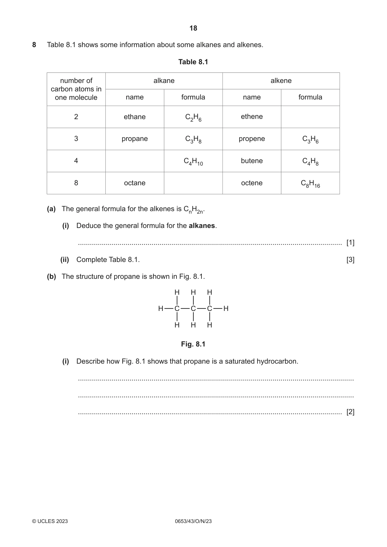 Cambridge IGCSE Science - Combined 0653 2023 Oct/Nov Paper 4 · Variant 3 question paper, page 18 of 24