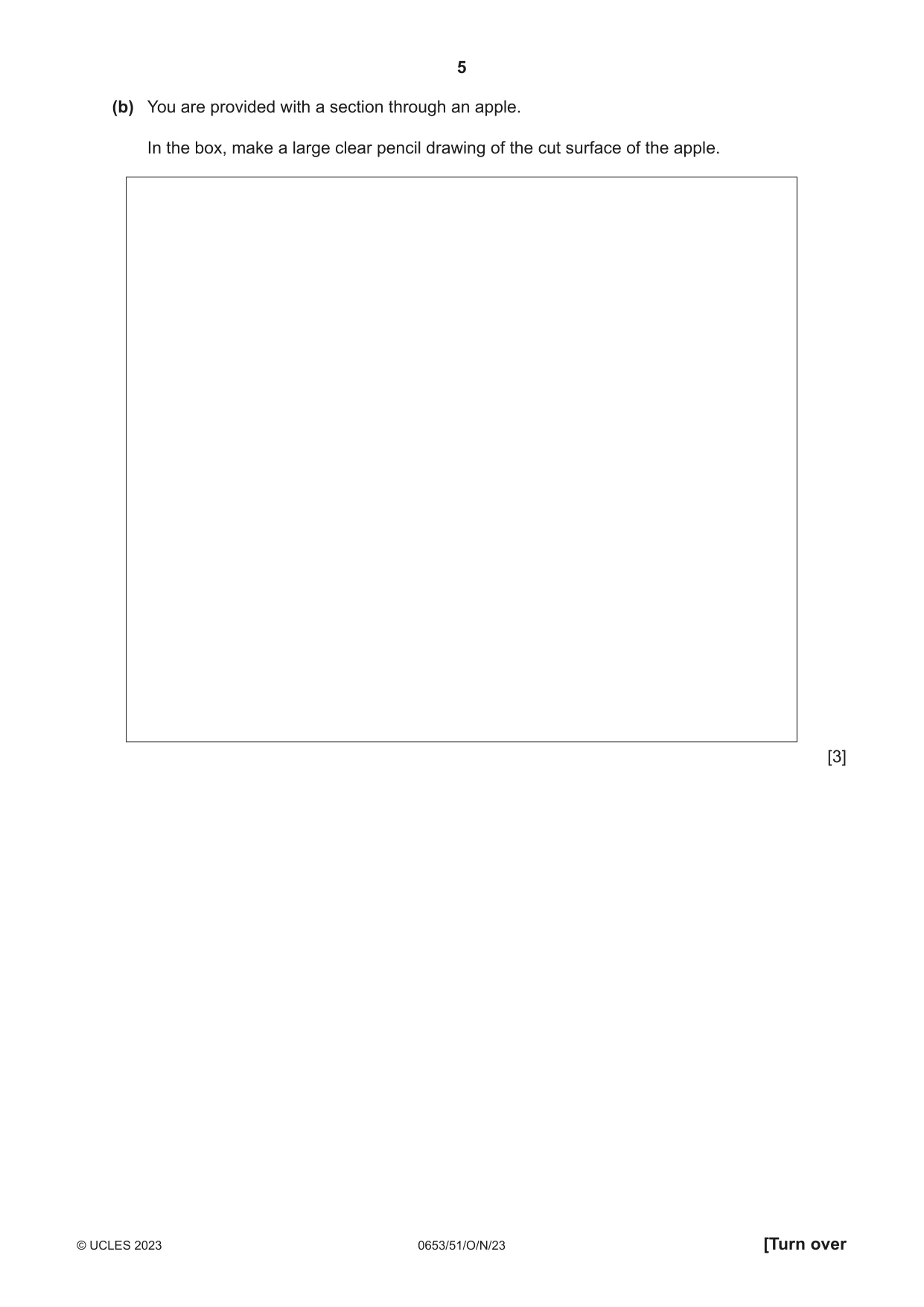 Cambridge IGCSE Science - Combined 0653 2023 Oct/Nov Paper 5 · Variant 1 question paper, page 5 of 16