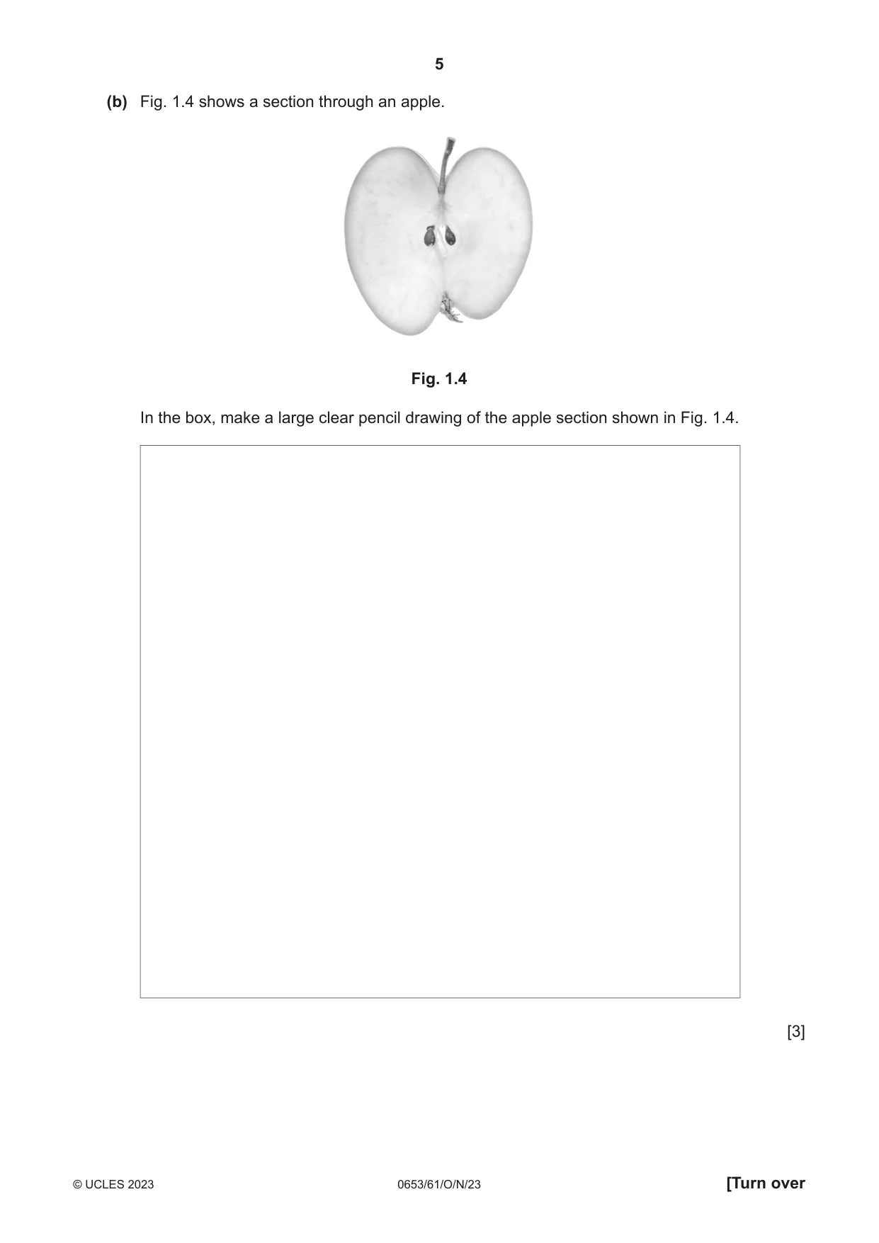 Cambridge IGCSE Science - Combined 0653 2023 Oct/Nov Paper 6 · Variant 1 question paper, page 5 of 16