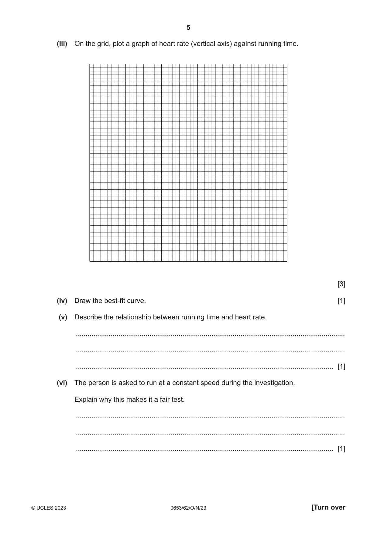 Cambridge IGCSE Science - Combined 0653 2023 Oct/Nov Paper 6 · Variant 2 question paper, page 5 of 20