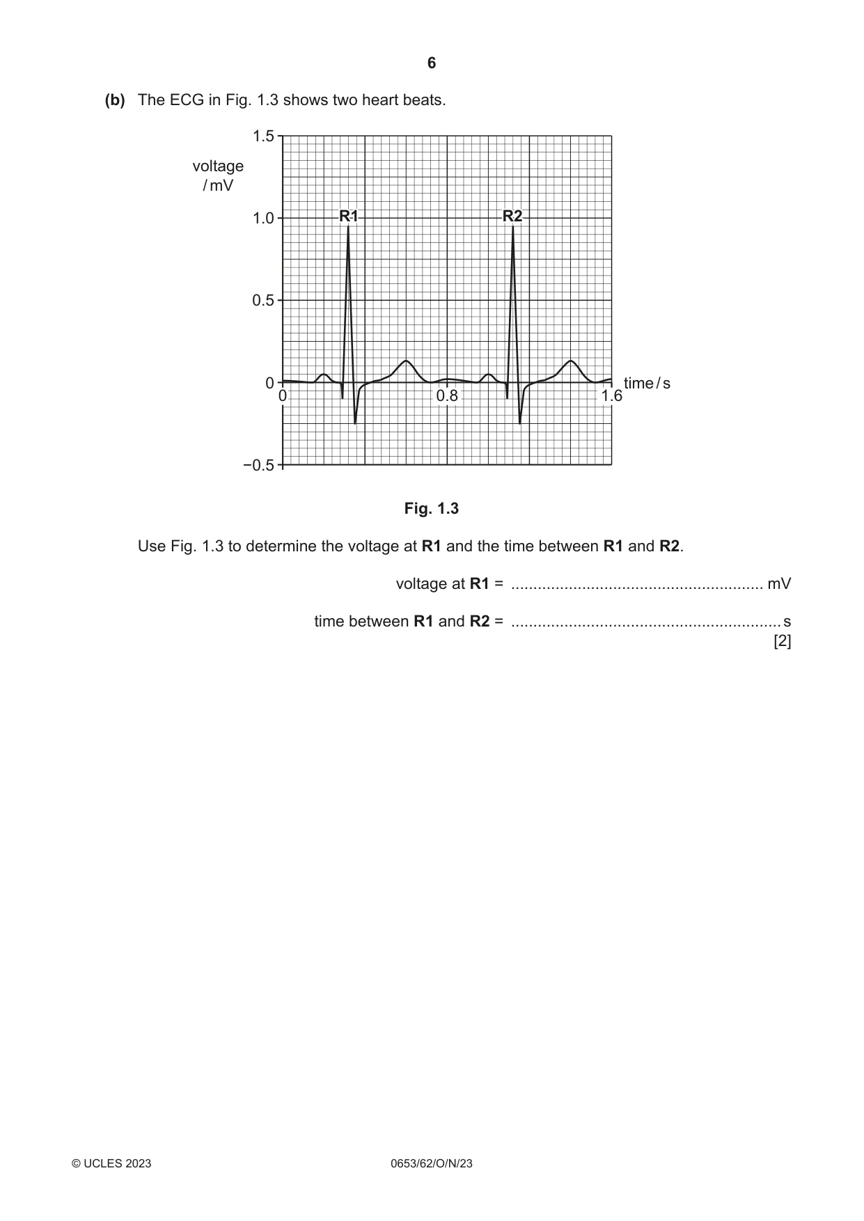 Cambridge IGCSE Science - Combined 0653 2023 Oct/Nov Paper 6 · Variant 2 question paper, page 6 of 20