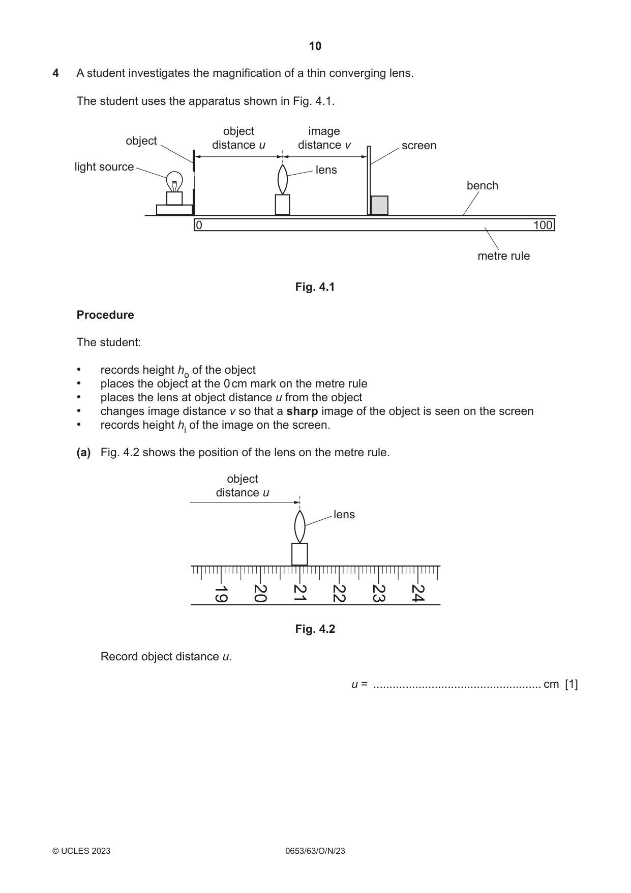 Cambridge IGCSE Science - Combined 0653 2023 Oct/Nov Paper 6 · Variant 3 question paper, page 10 of 16