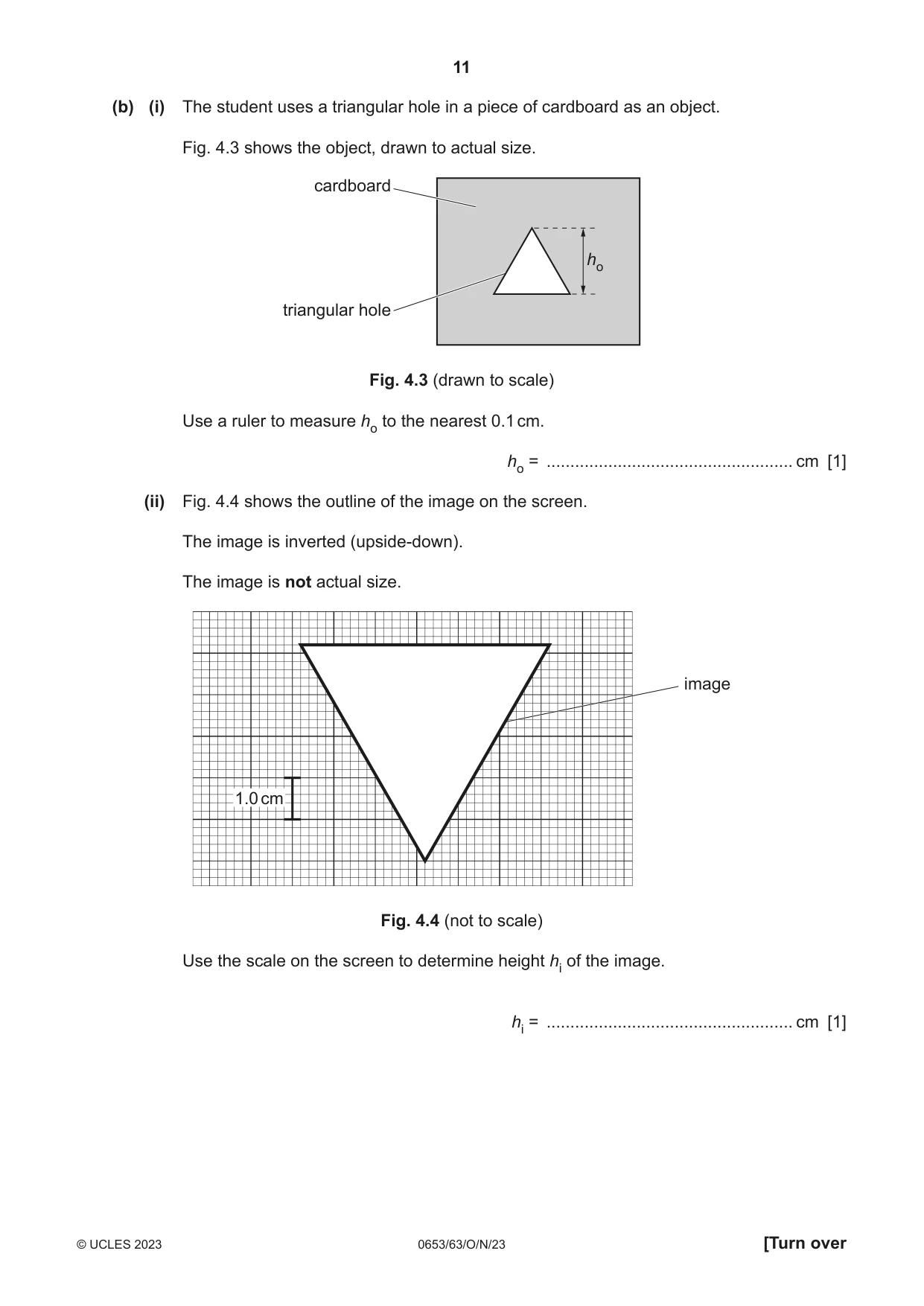 Cambridge IGCSE Science - Combined 0653 2023 Oct/Nov Paper 6 · Variant 3 question paper, page 11 of 16