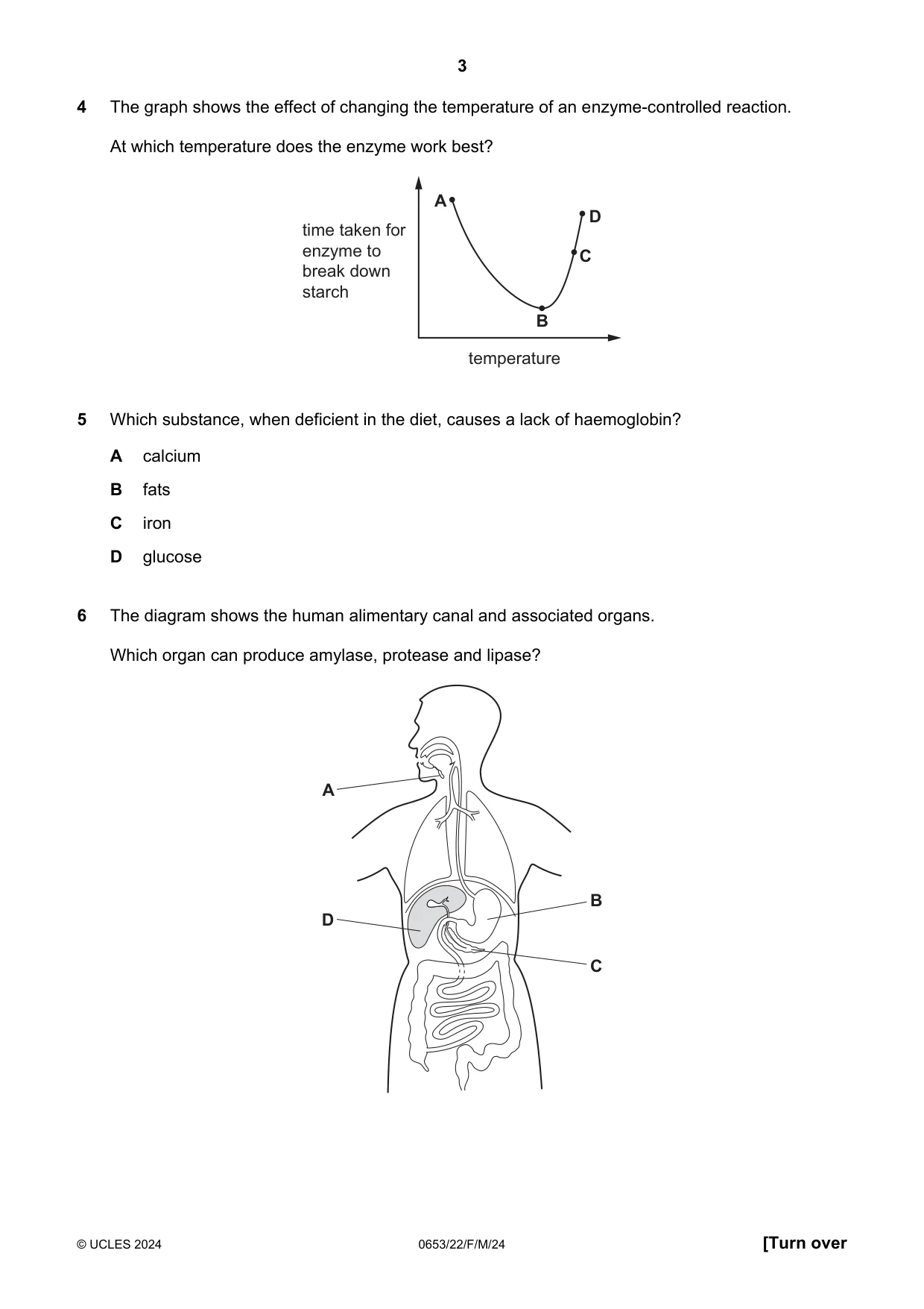Cambridge IGCSE Science - Combined 0653 2024 Feb/March Paper 2 · Variant 2 question paper, page 3 of 16