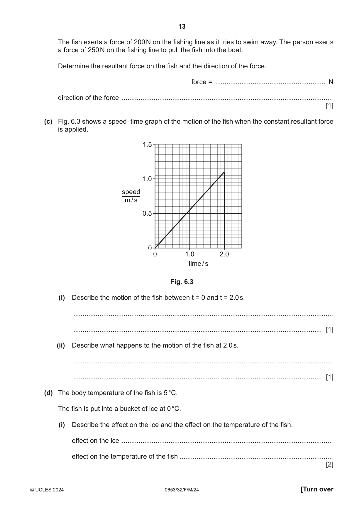 Cambridge IGCSE Science - Combined 0653 2024 Feb/March Paper 3 · Variant 2 question paper, page 13 of 24