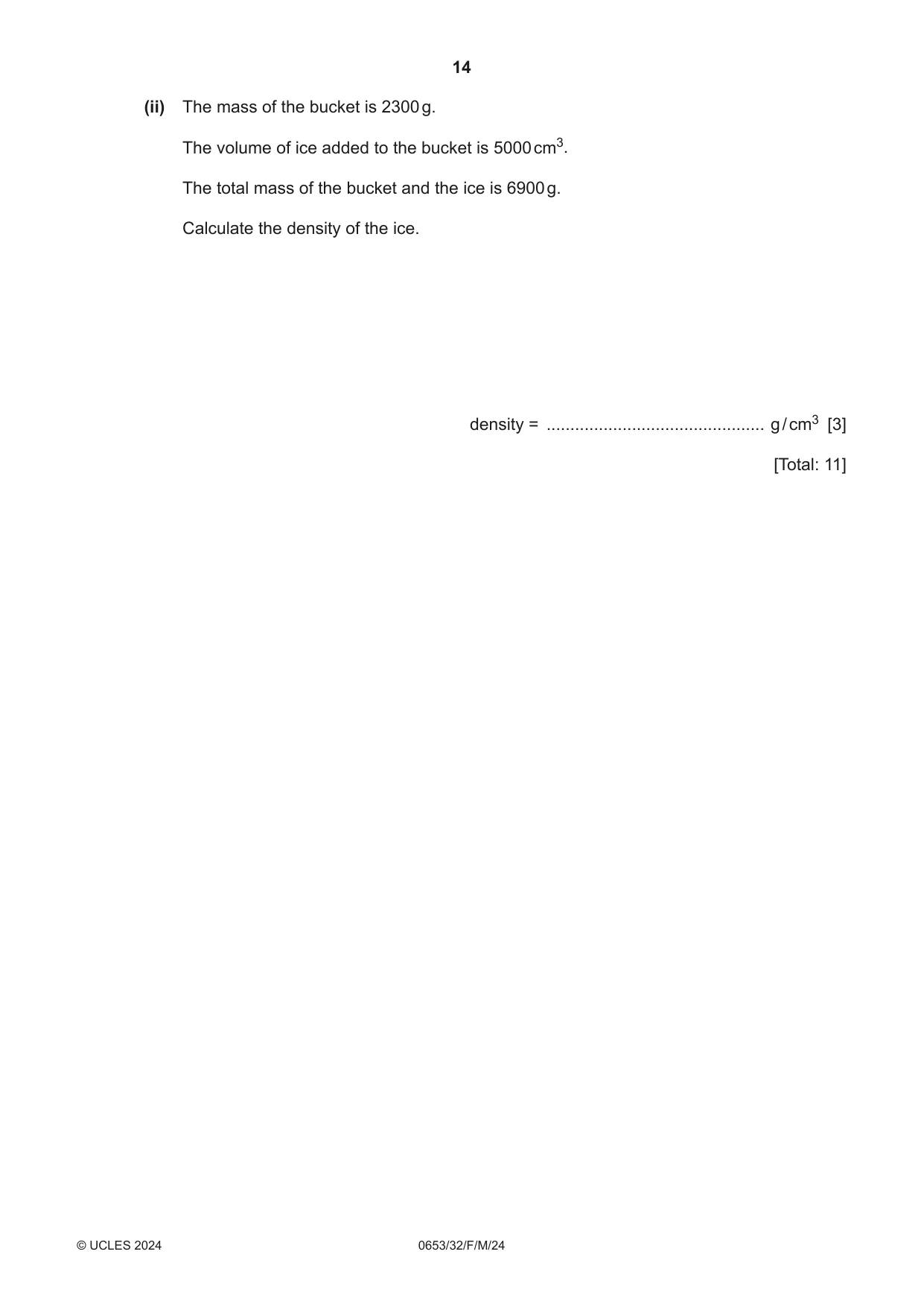 Cambridge IGCSE Science - Combined 0653 2024 Feb/March Paper 3 · Variant 2 question paper, page 14 of 24