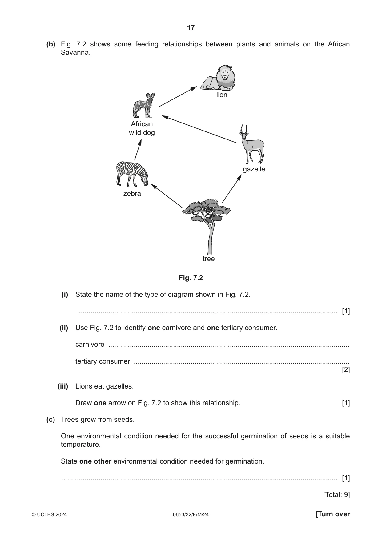 Cambridge IGCSE Science - Combined 0653 2024 Feb/March Paper 3 · Variant 2 question paper, page 17 of 24