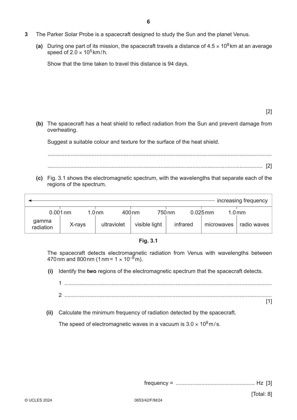Cambridge IGCSE Science - Combined 0653 2024 Feb/March Paper 4 · Variant 2 question paper, page 6 of 20