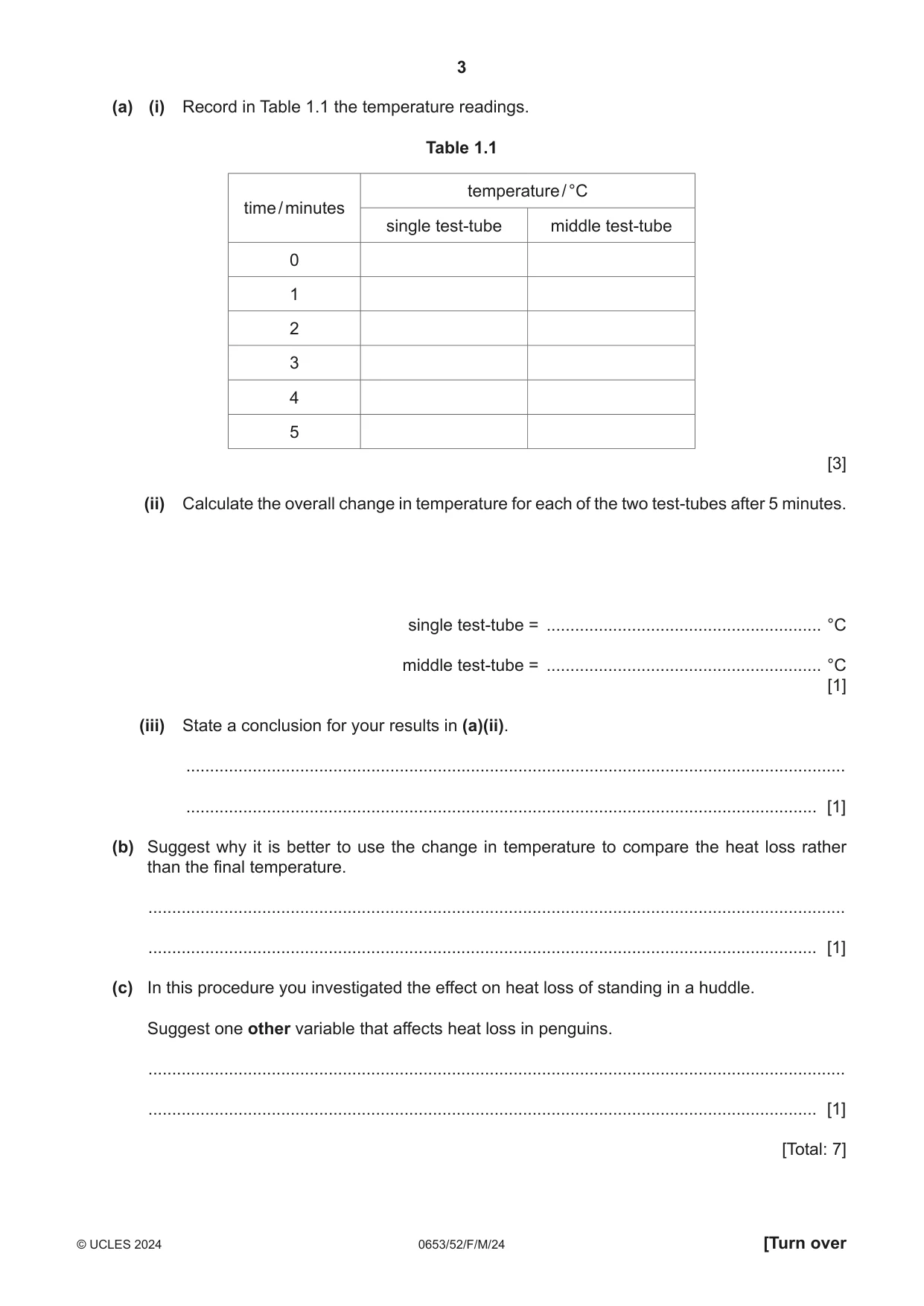 Cambridge IGCSE Science - Combined 0653 2024 Feb/March Paper 5 · Variant 2 question paper, page 3 of 12