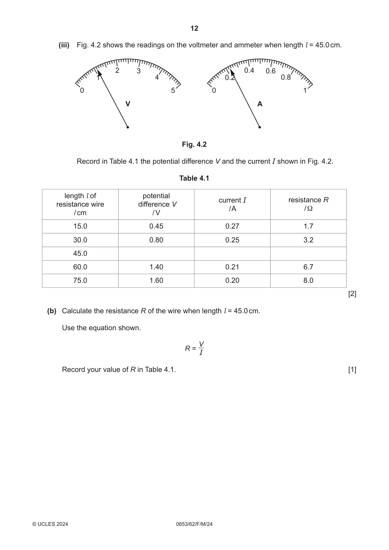 Cambridge IGCSE Science - Combined 0653 2024 Feb/March Paper 6 · Variant 2 question paper, page 12 of 16