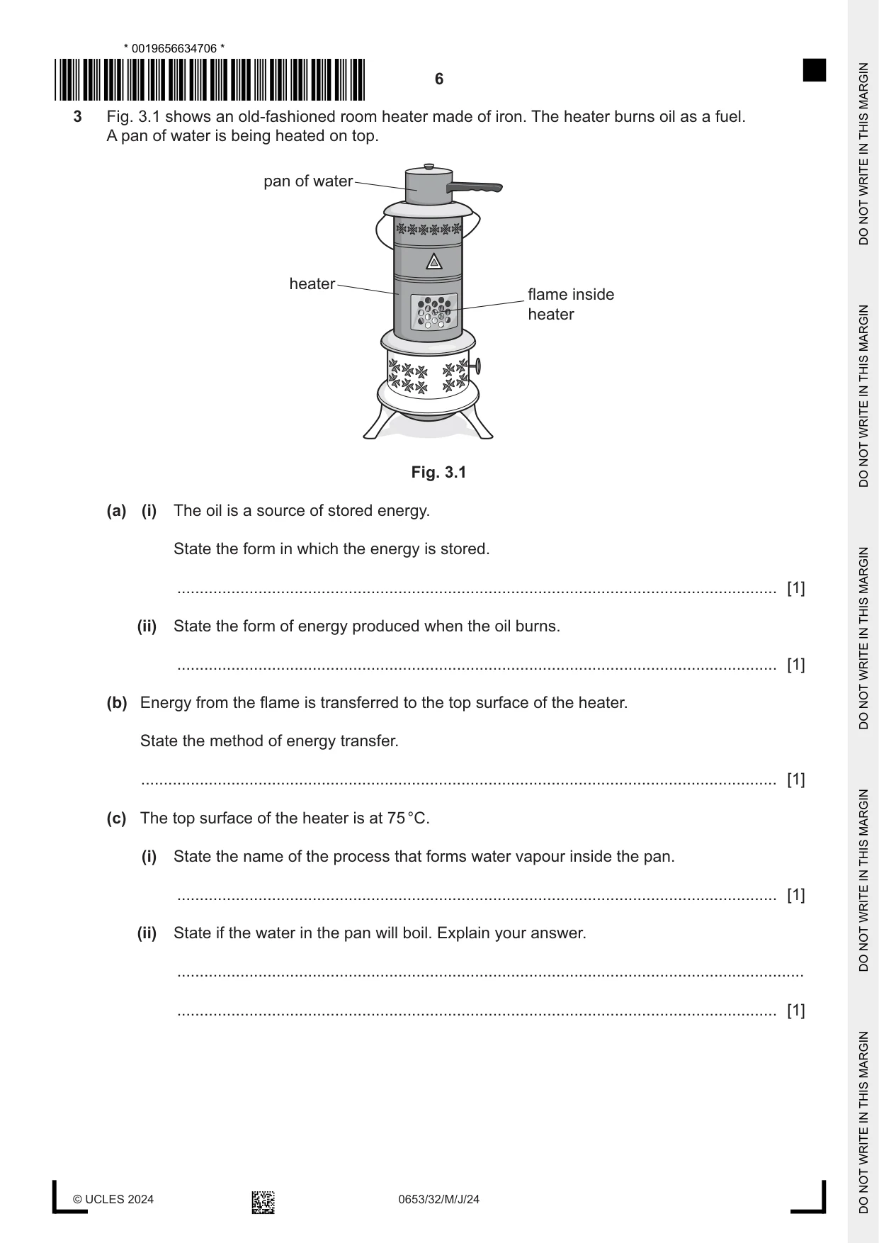 Cambridge IGCSE Science - Combined 0653 2024 May/June Paper 3 · Variant 2 question paper, page 6 of 24