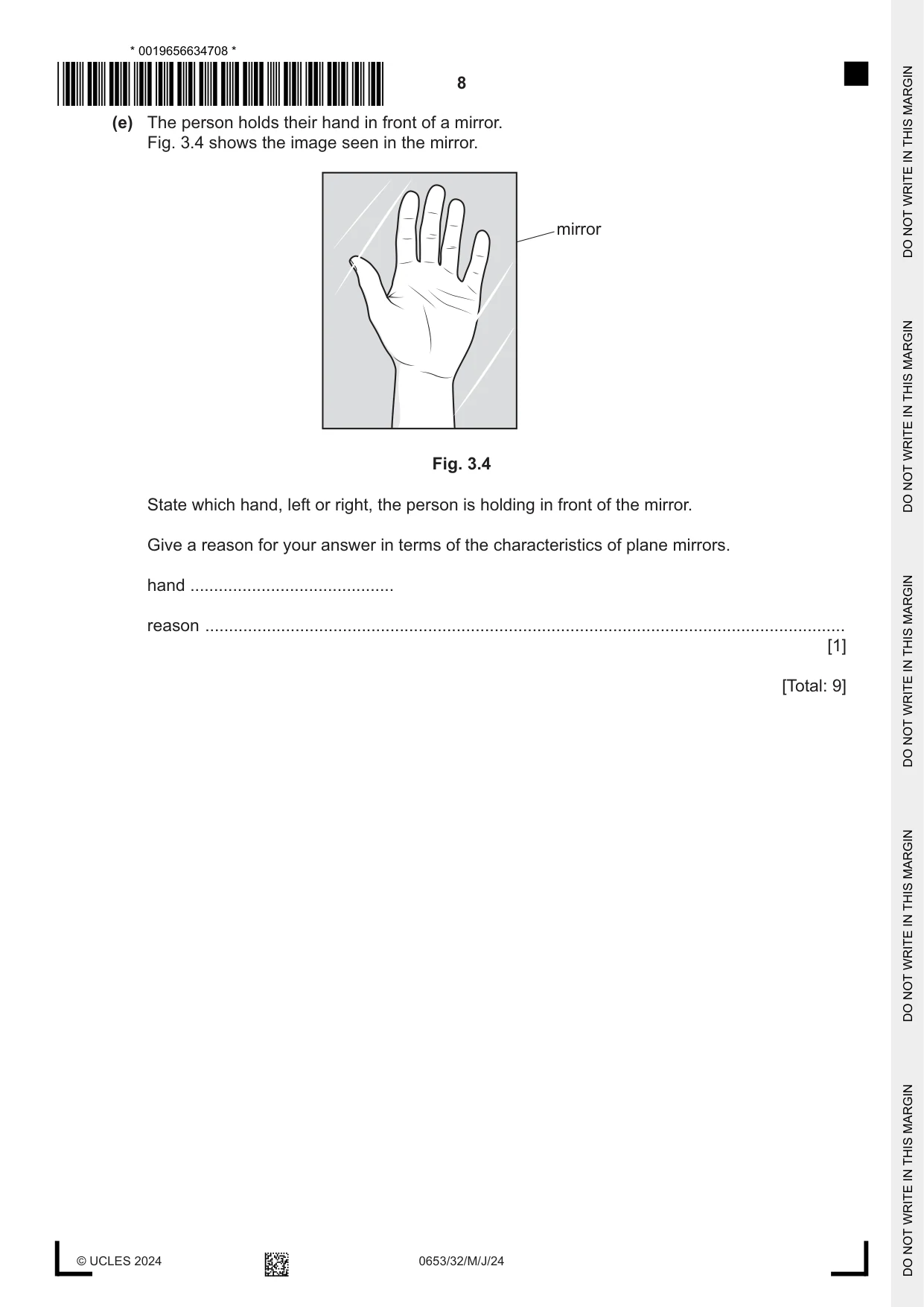 Cambridge IGCSE Science - Combined 0653 2024 May/June Paper 3 · Variant 2 question paper, page 8 of 24