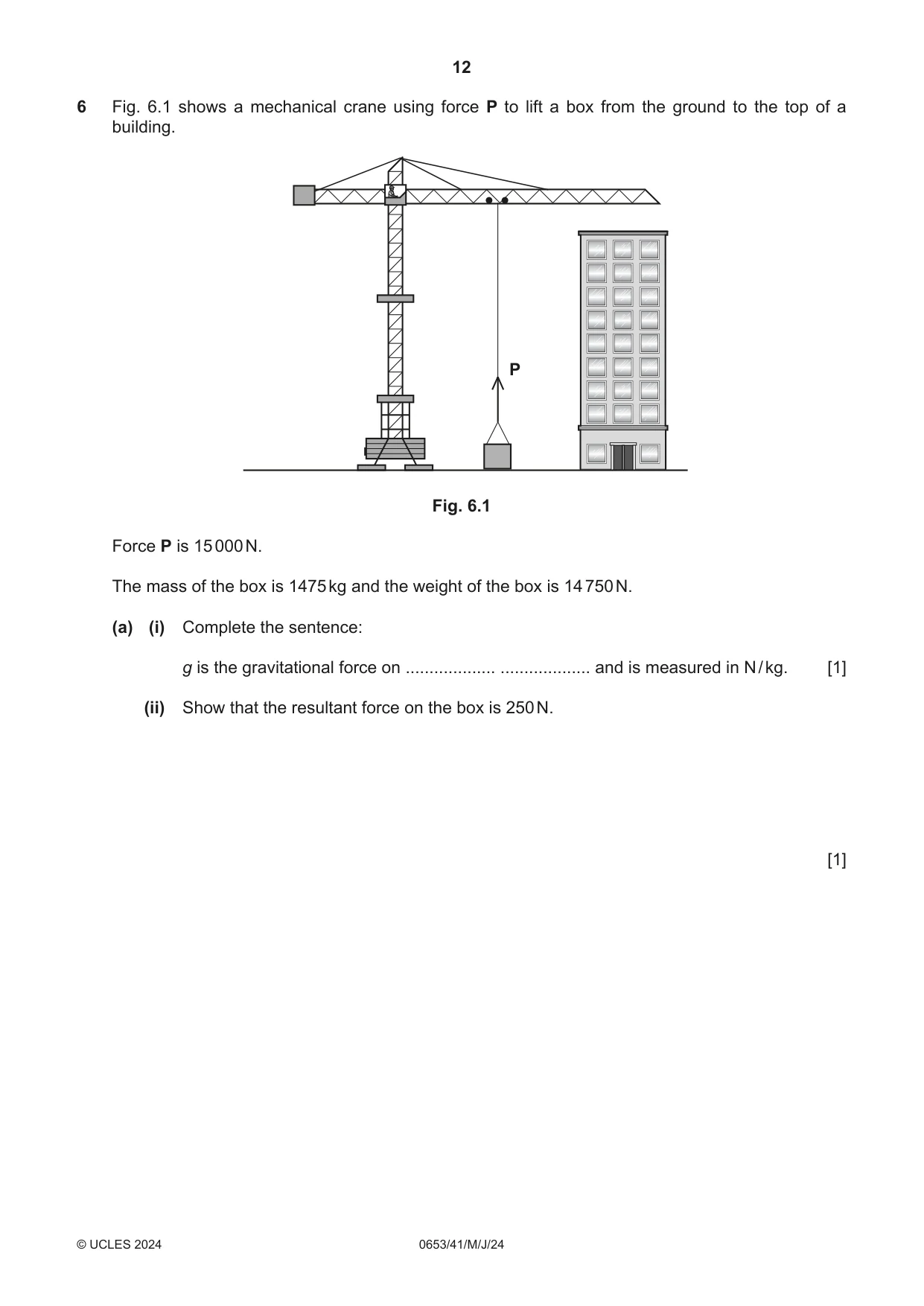 Cambridge IGCSE Science - Combined 0653 2024 May/June Paper 4 · Variant 1 question paper, page 12 of 24