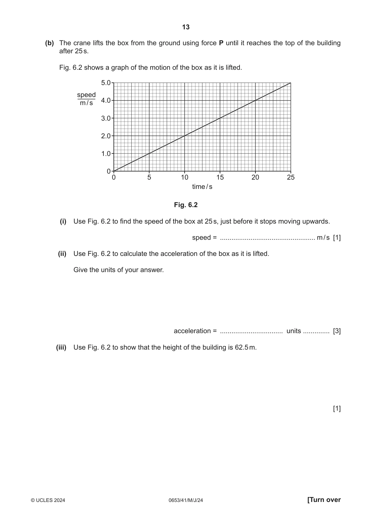 Cambridge IGCSE Science - Combined 0653 2024 May/June Paper 4 · Variant 1 question paper, page 13 of 24