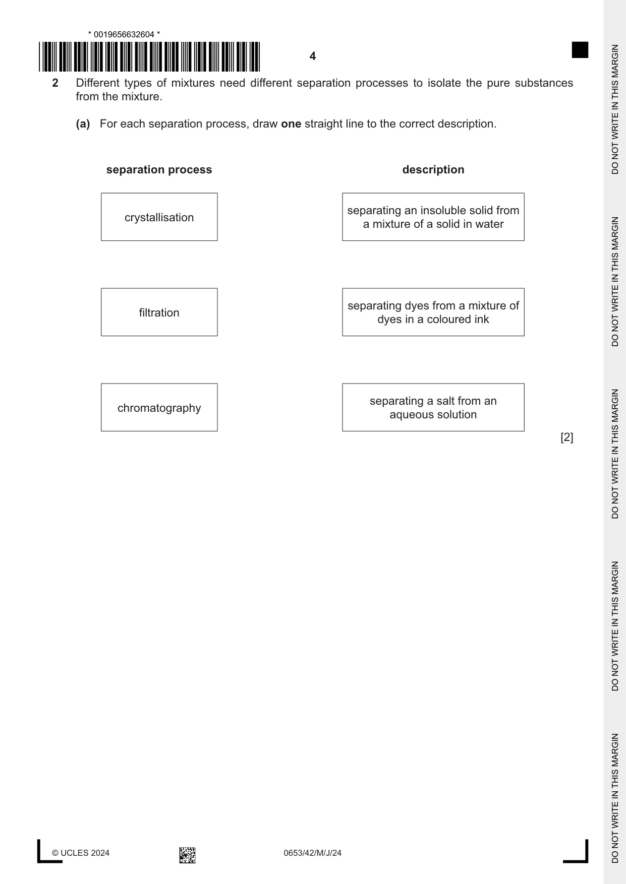 Cambridge IGCSE Science - Combined 0653 2024 May/June Paper 4 · Variant 2 question paper, page 4 of 20