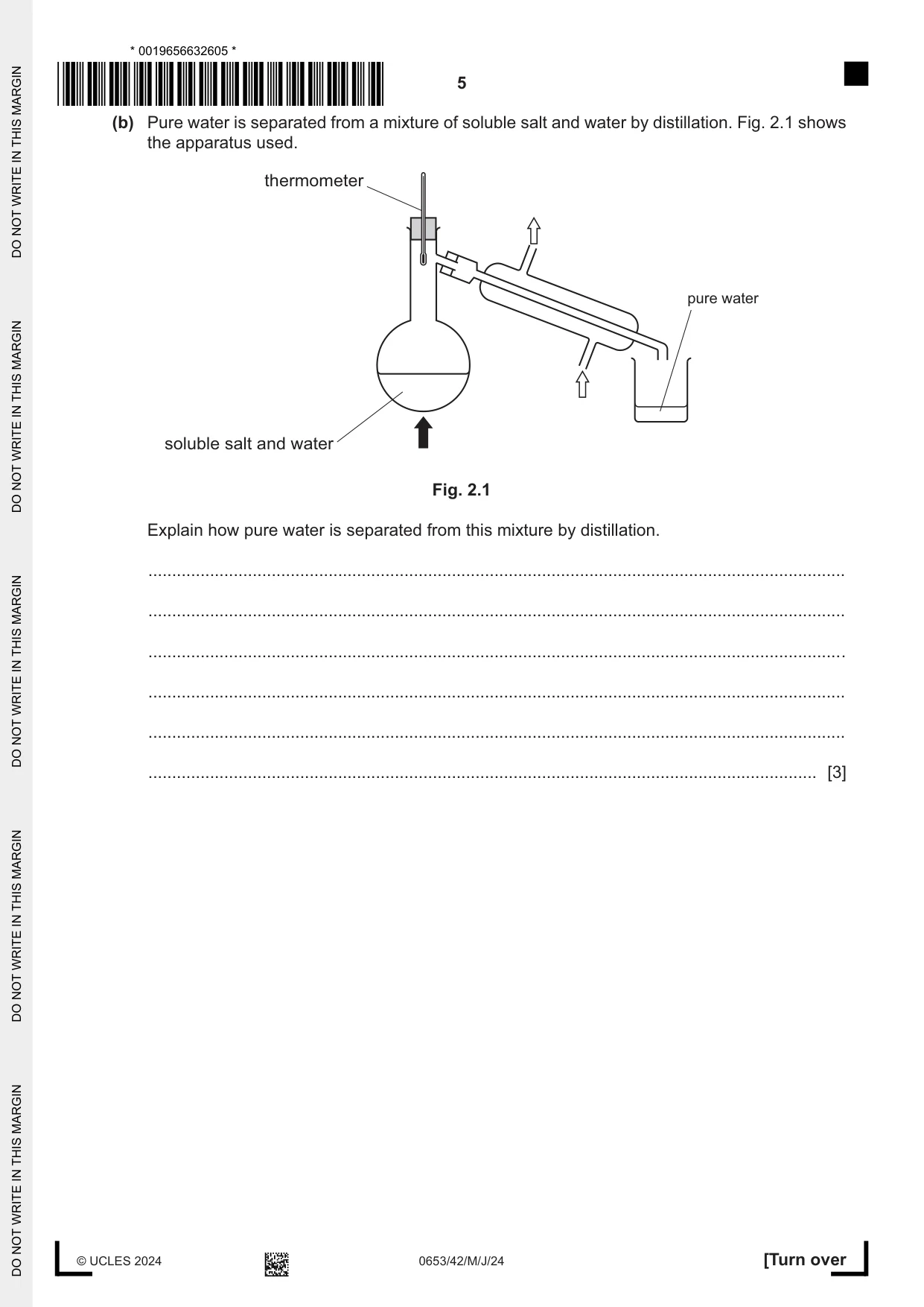 Cambridge IGCSE Science - Combined 0653 2024 May/June Paper 4 · Variant 2 question paper, page 5 of 20