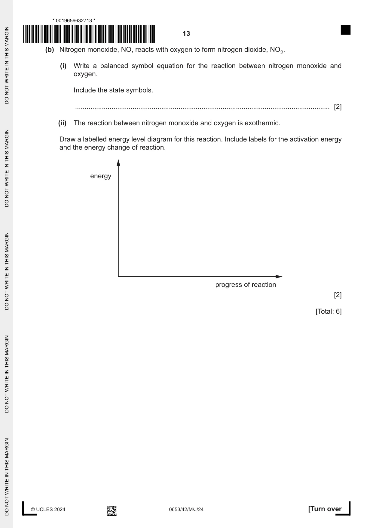 Cambridge IGCSE Science - Combined 0653 2024 May/June Paper 4 · Variant 2 question paper, page 13 of 20