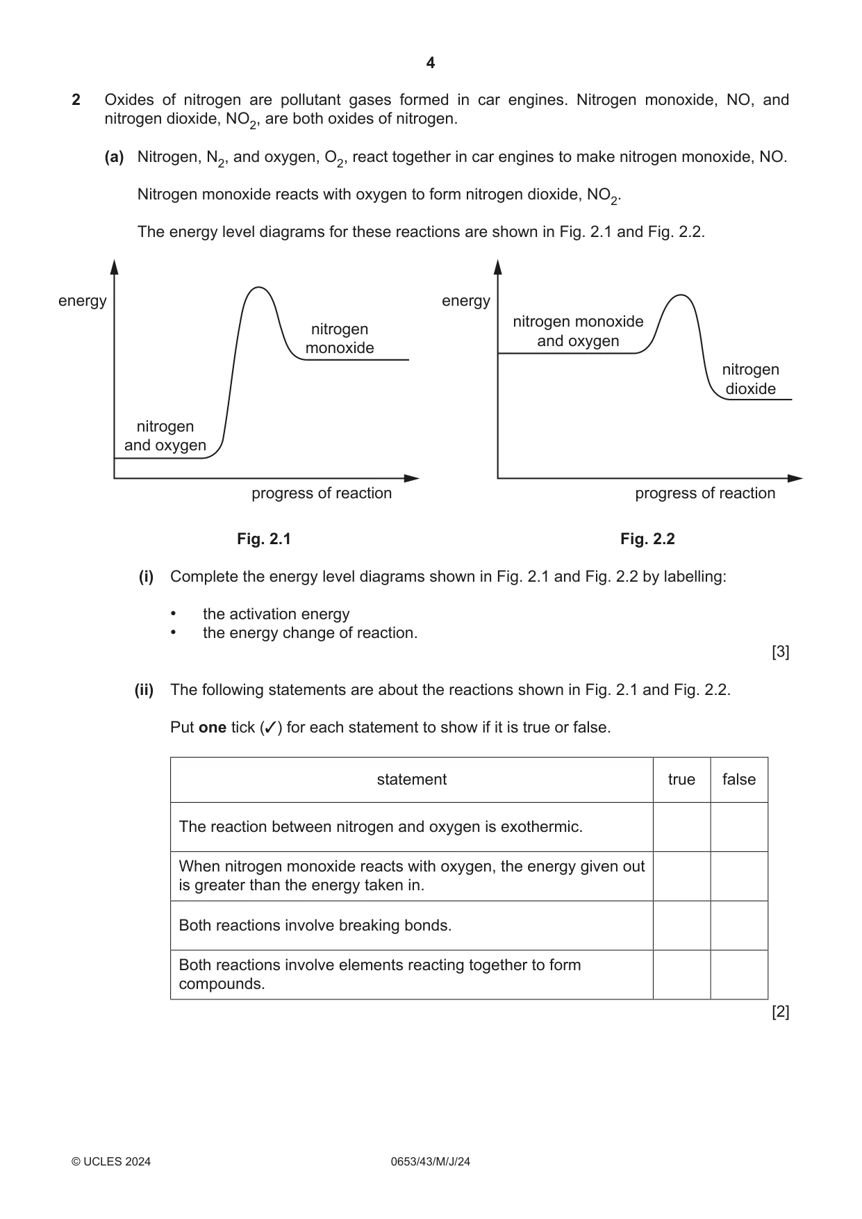 Cambridge IGCSE Science - Combined 0653 2024 May/June Paper 4 · Variant 3 question paper, page 4 of 24