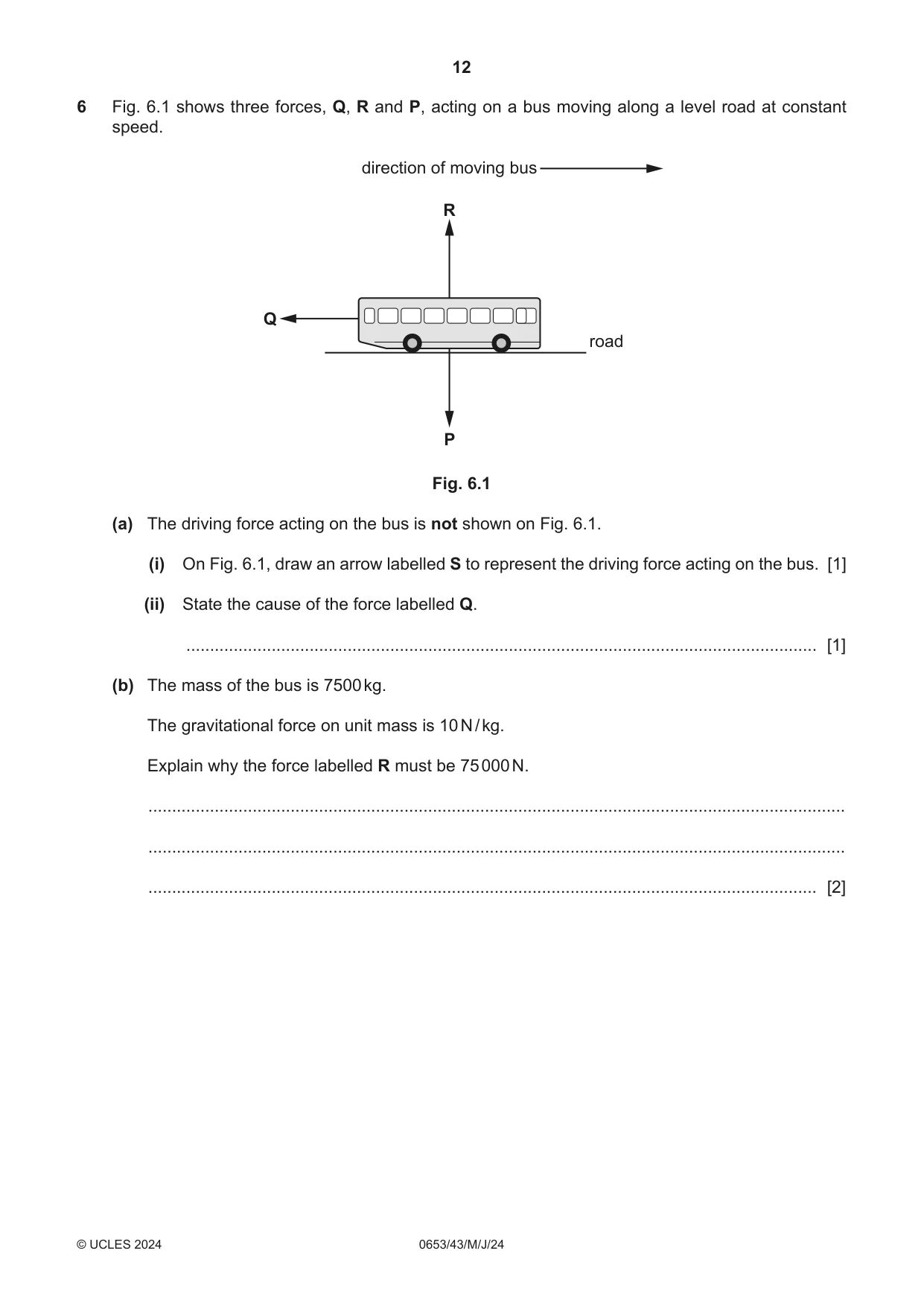 Cambridge IGCSE Science - Combined 0653 2024 May/June Paper 4 · Variant 3 question paper, page 12 of 24