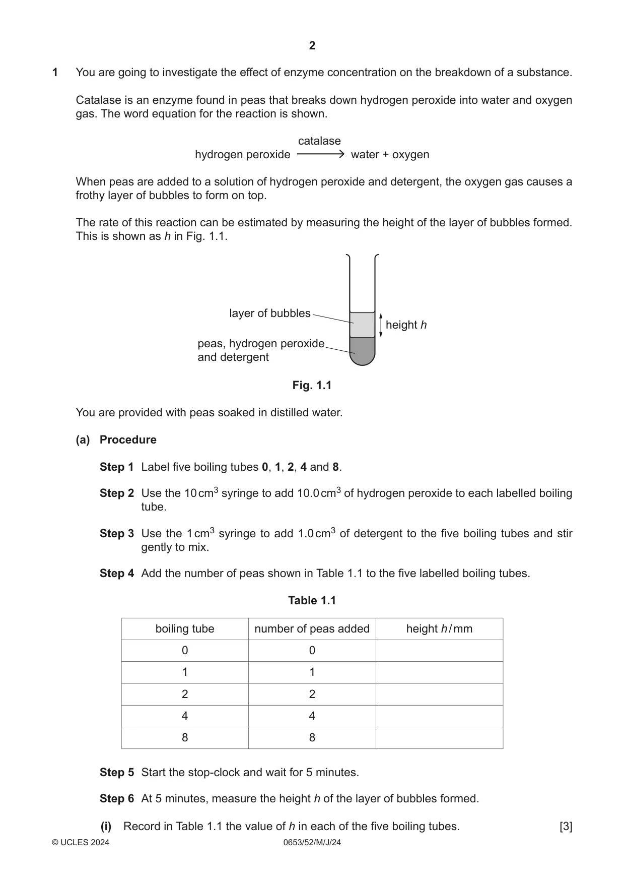 Cambridge IGCSE Science - Combined 0653 2024 May/June Paper 5 · Variant 2 question paper, page 2 of 16