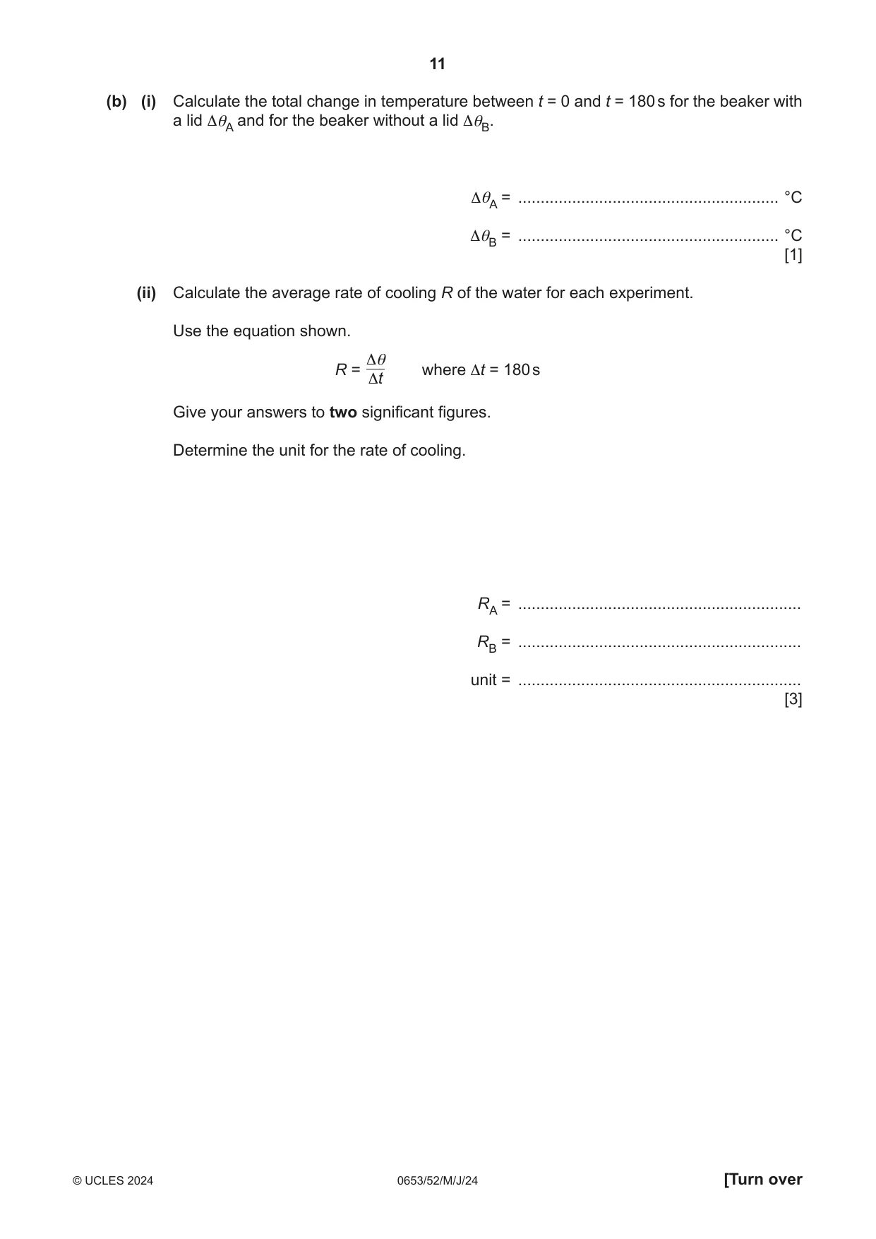 Cambridge IGCSE Science - Combined 0653 2024 May/June Paper 5 · Variant 2 question paper, page 11 of 16