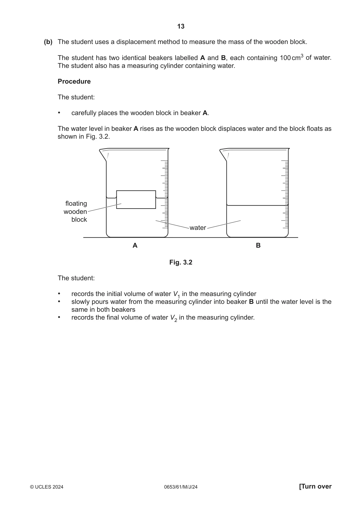 Cambridge IGCSE Science - Combined 0653 2024 May/June Paper 6 · Variant 1 question paper, page 13 of 20
