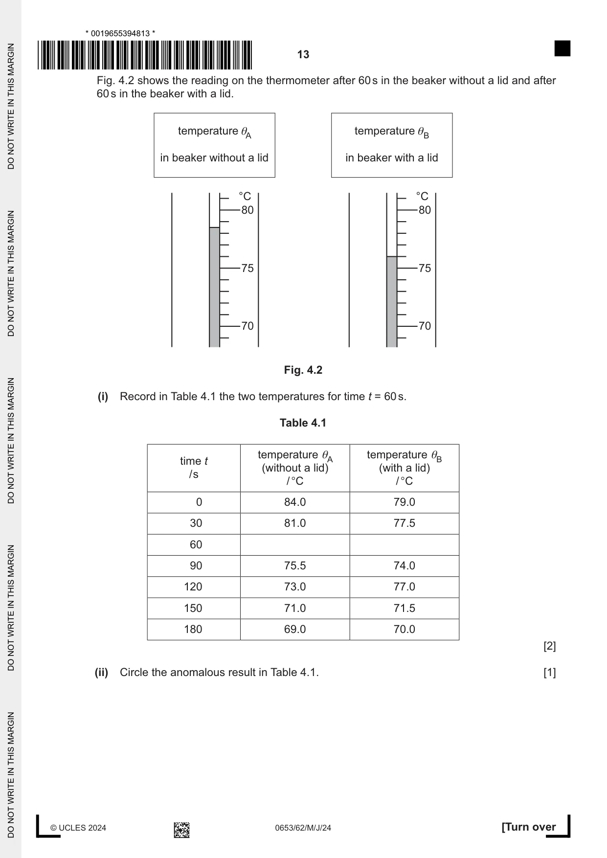 Cambridge IGCSE Science - Combined 0653 2024 May/June Paper 6 · Variant 2 question paper, page 13 of 16